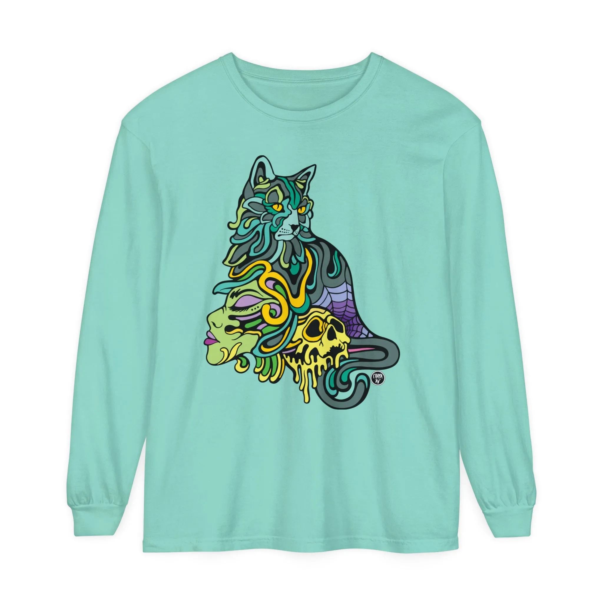 Catwitch (OG) by Chaya Av Unisex Long Sleeve T-Shirt (16 Colors Available)
