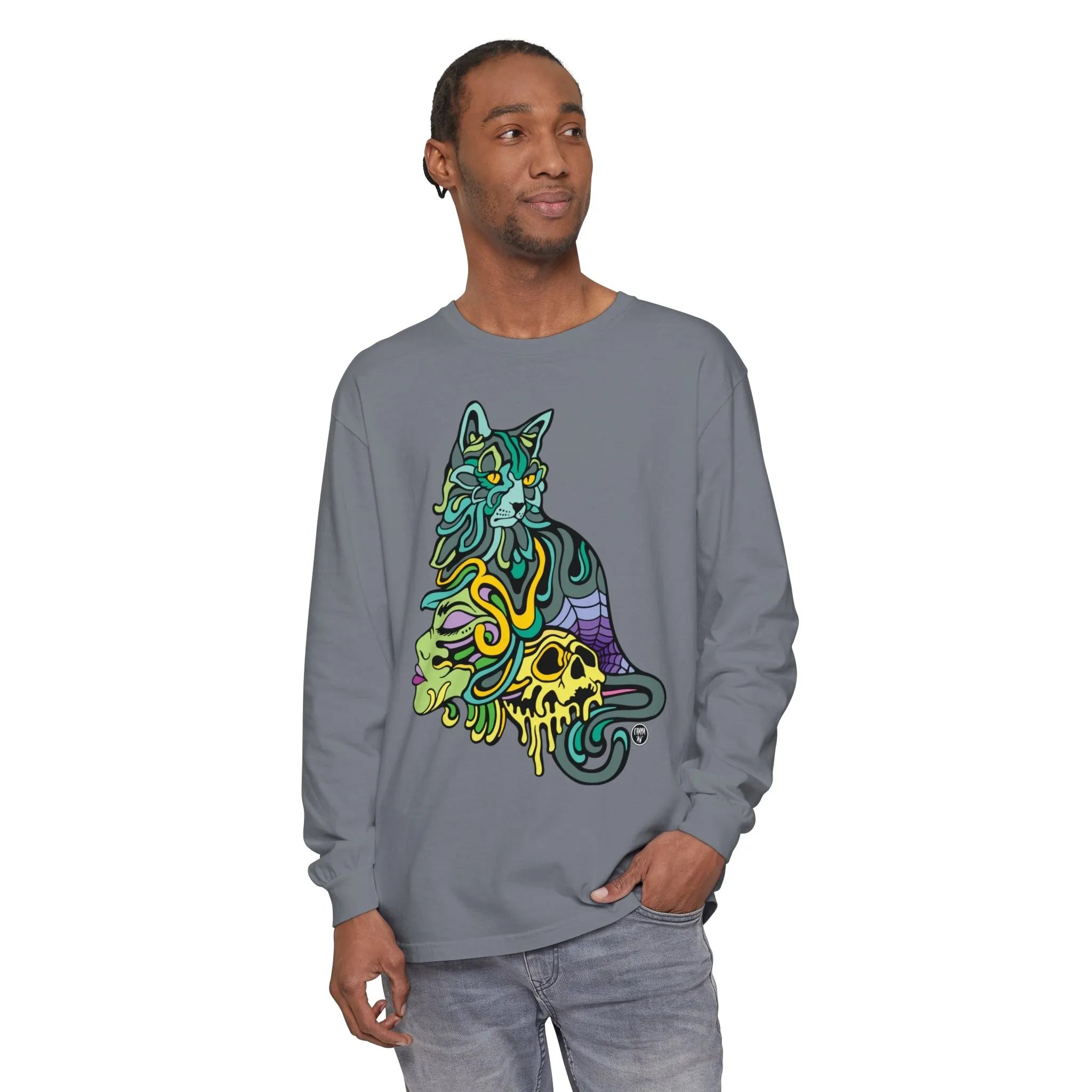 Catwitch (OG) by Chaya Av Unisex Long Sleeve T-Shirt (16 Colors Available)