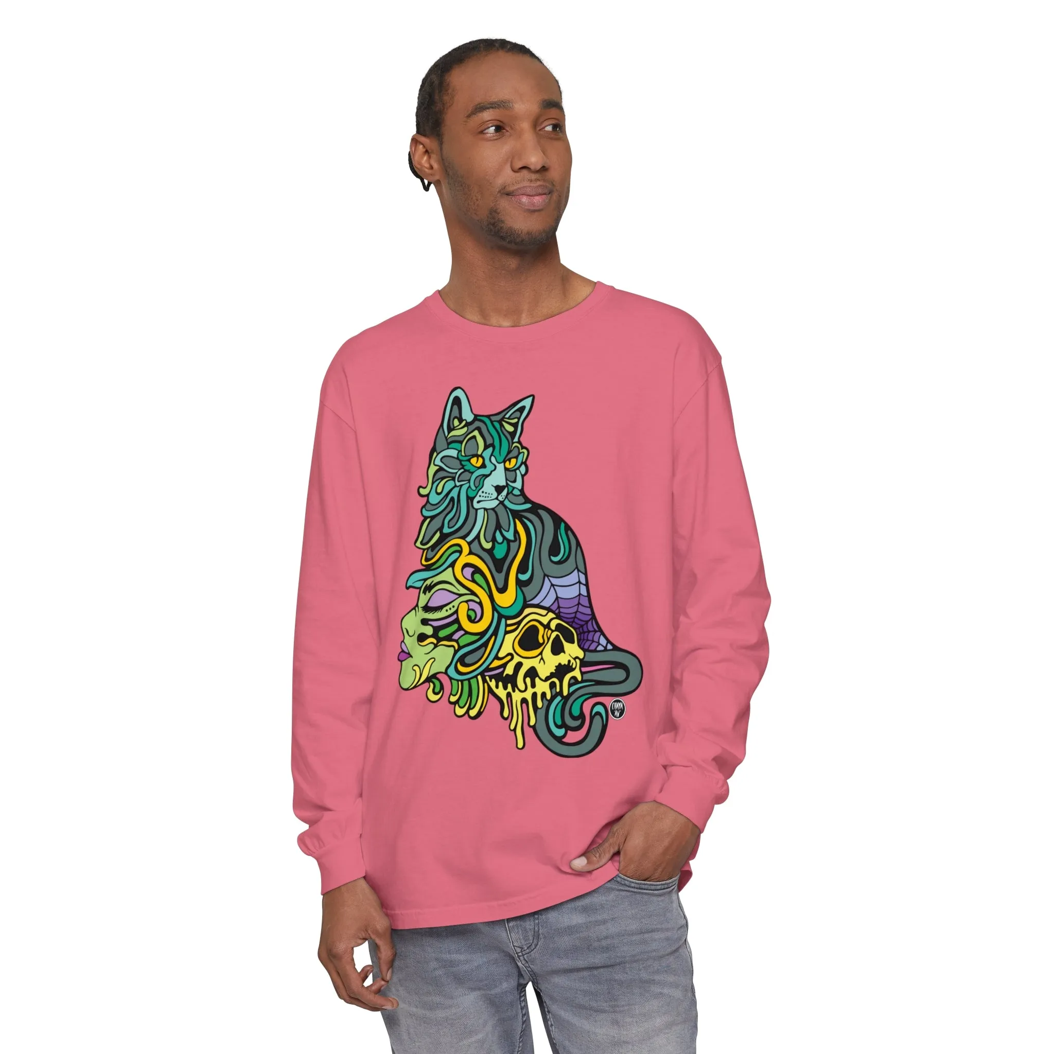 Catwitch (OG) by Chaya Av Unisex Long Sleeve T-Shirt (16 Colors Available)
