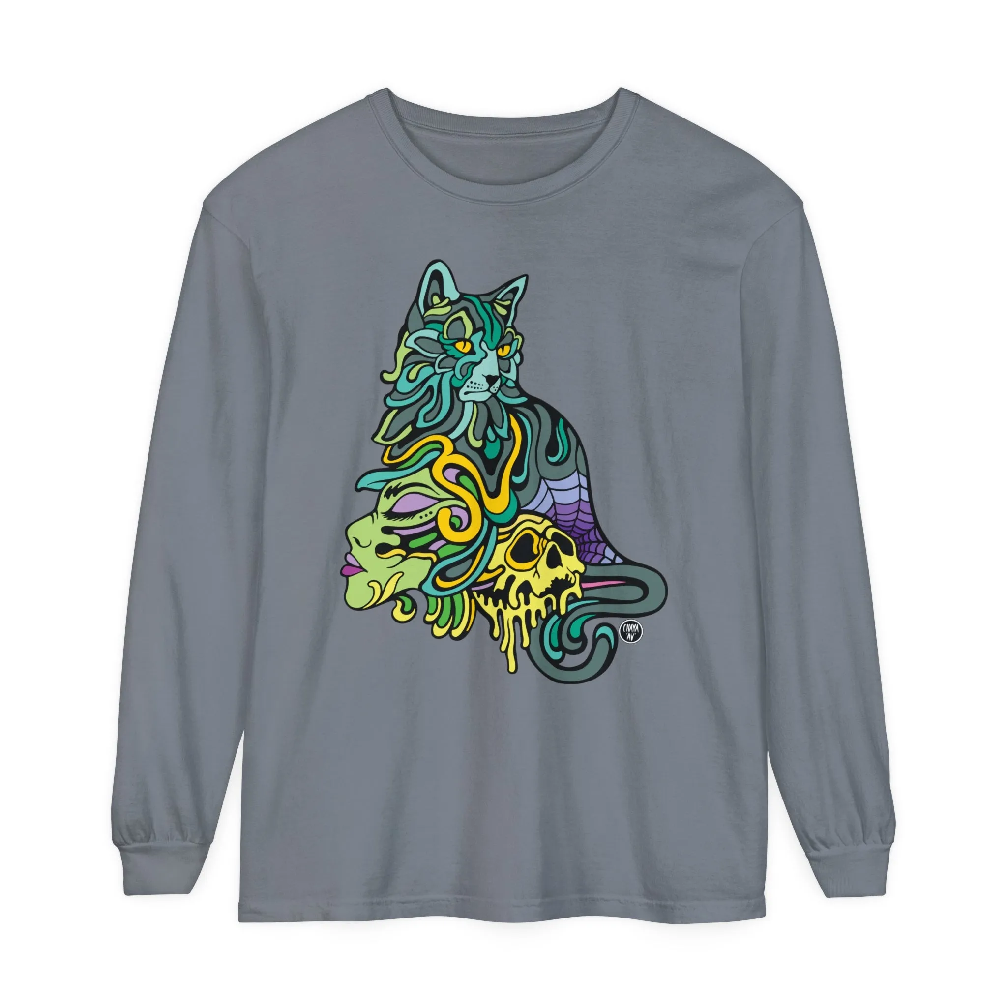 Catwitch (OG) by Chaya Av Unisex Long Sleeve T-Shirt (16 Colors Available)