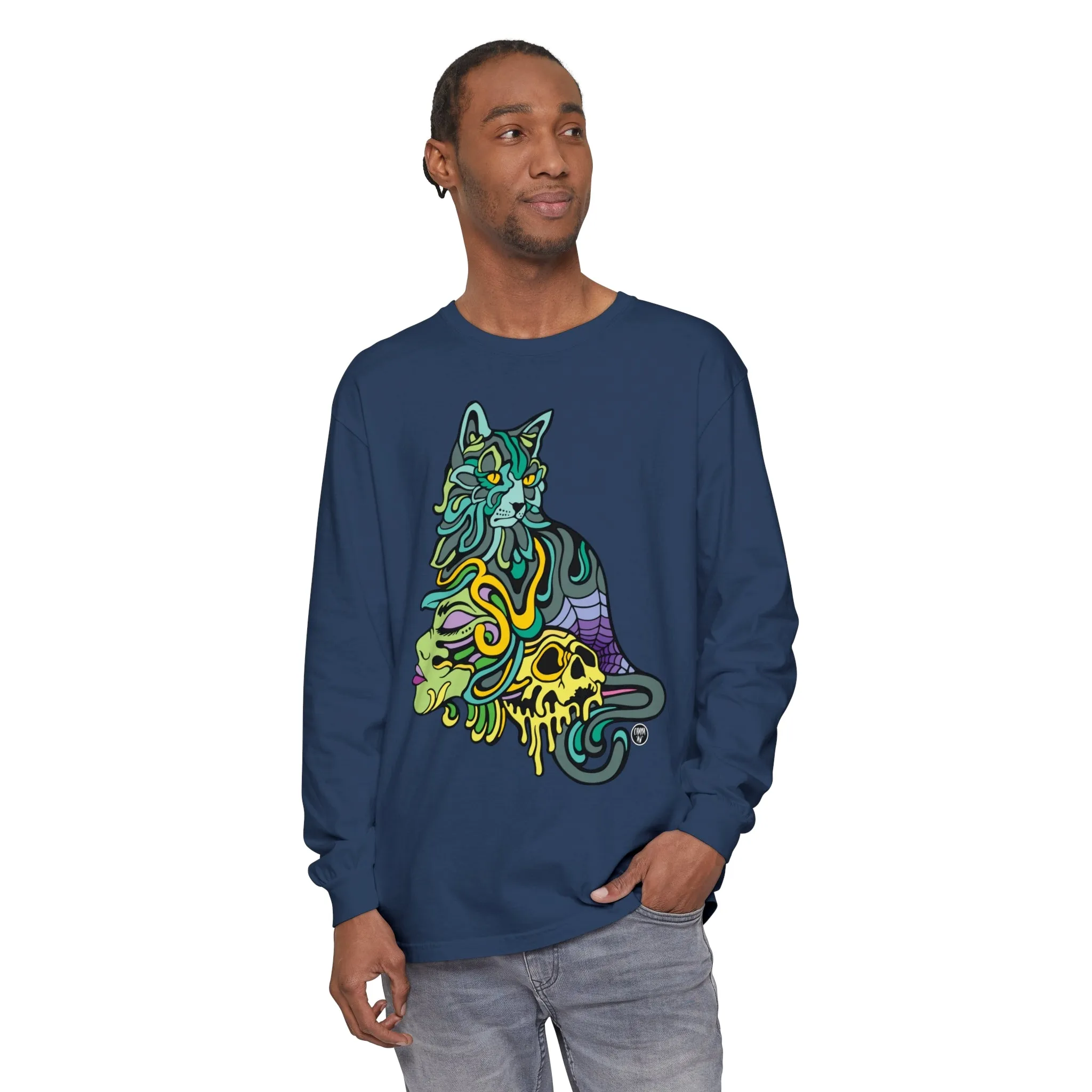 Catwitch (OG) by Chaya Av Unisex Long Sleeve T-Shirt (16 Colors Available)