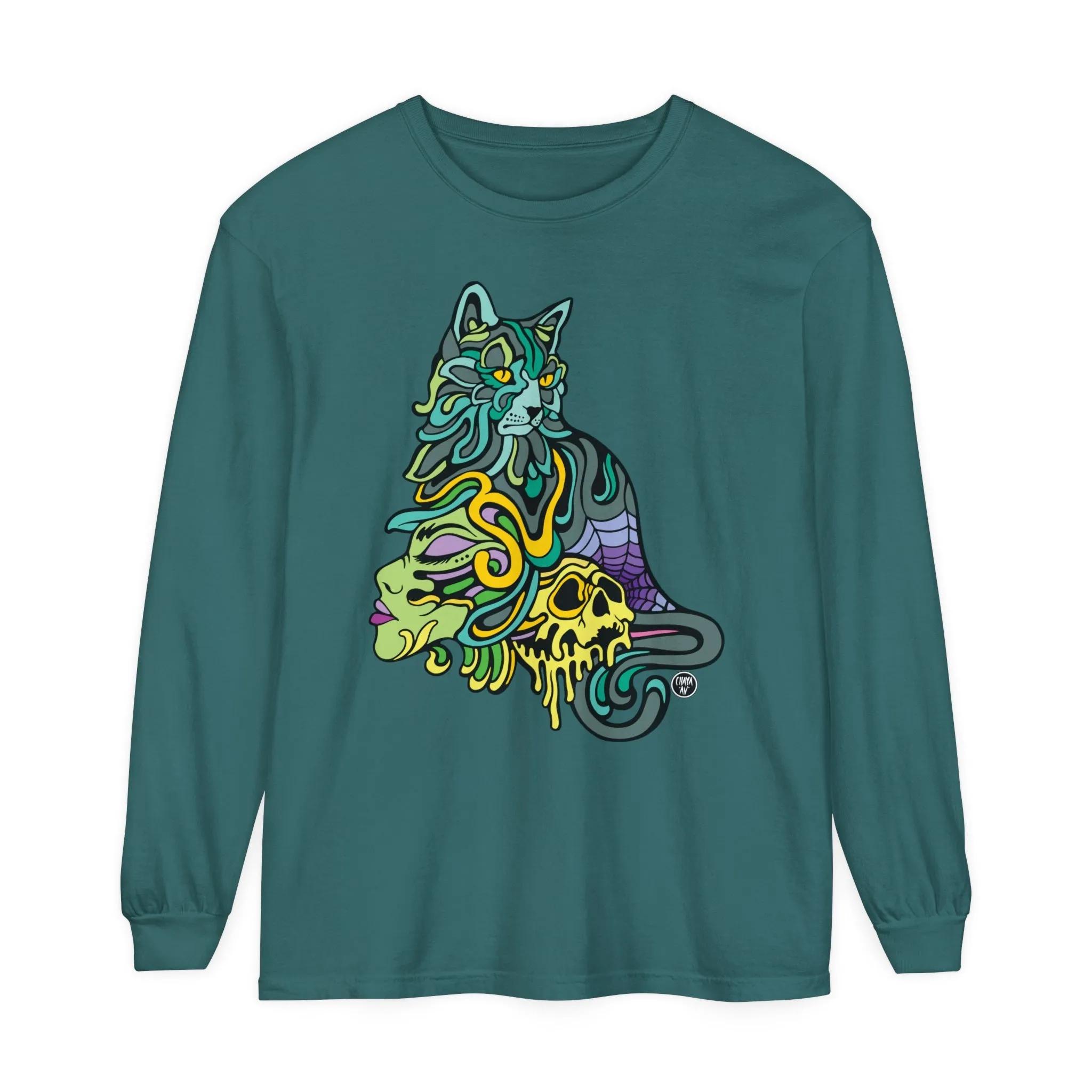 Catwitch (OG) by Chaya Av Unisex Long Sleeve T-Shirt (16 Colors Available)