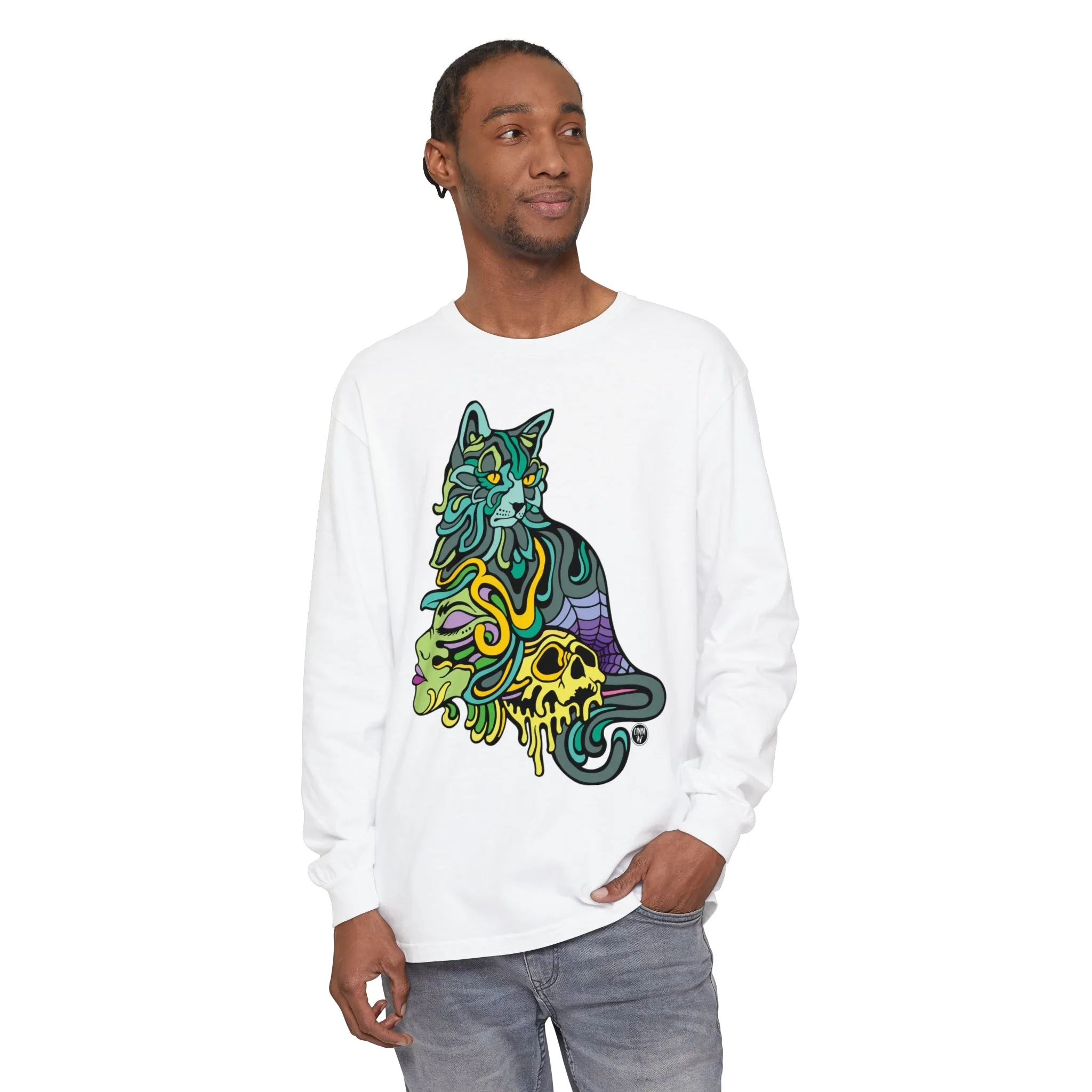 Catwitch (OG) by Chaya Av Unisex Long Sleeve T-Shirt (16 Colors Available)