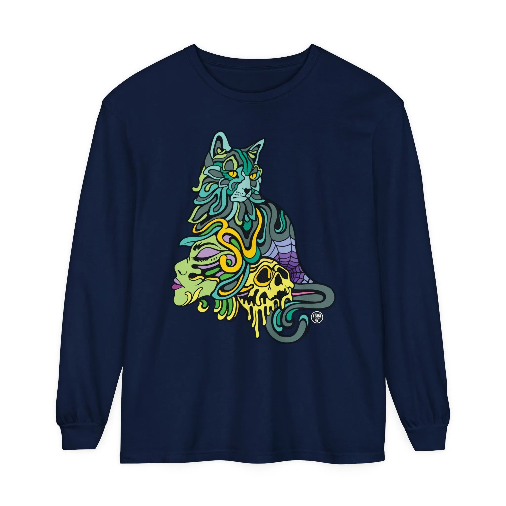 Catwitch (OG) by Chaya Av Unisex Long Sleeve T-Shirt (16 Colors Available)