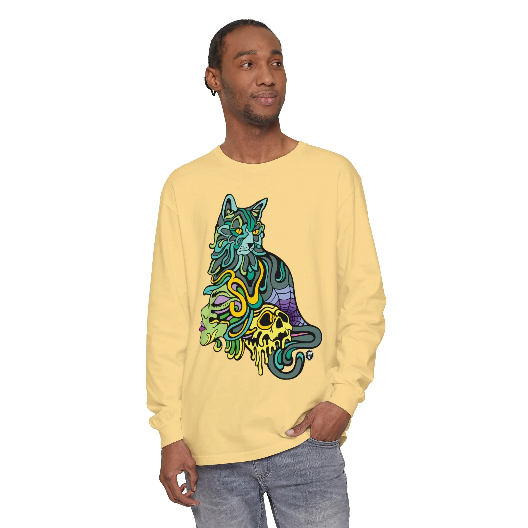 Catwitch (OG) by Chaya Av Unisex Long Sleeve T-Shirt (16 Colors Available)