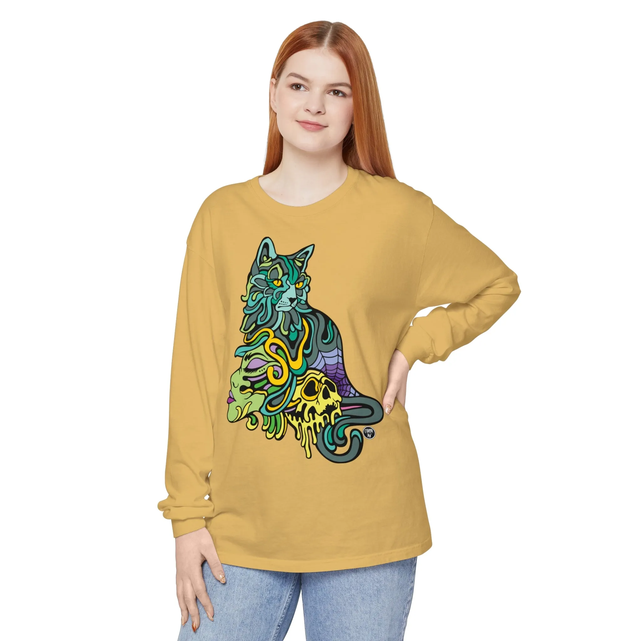 Catwitch (OG) by Chaya Av Unisex Long Sleeve T-Shirt (16 Colors Available)
