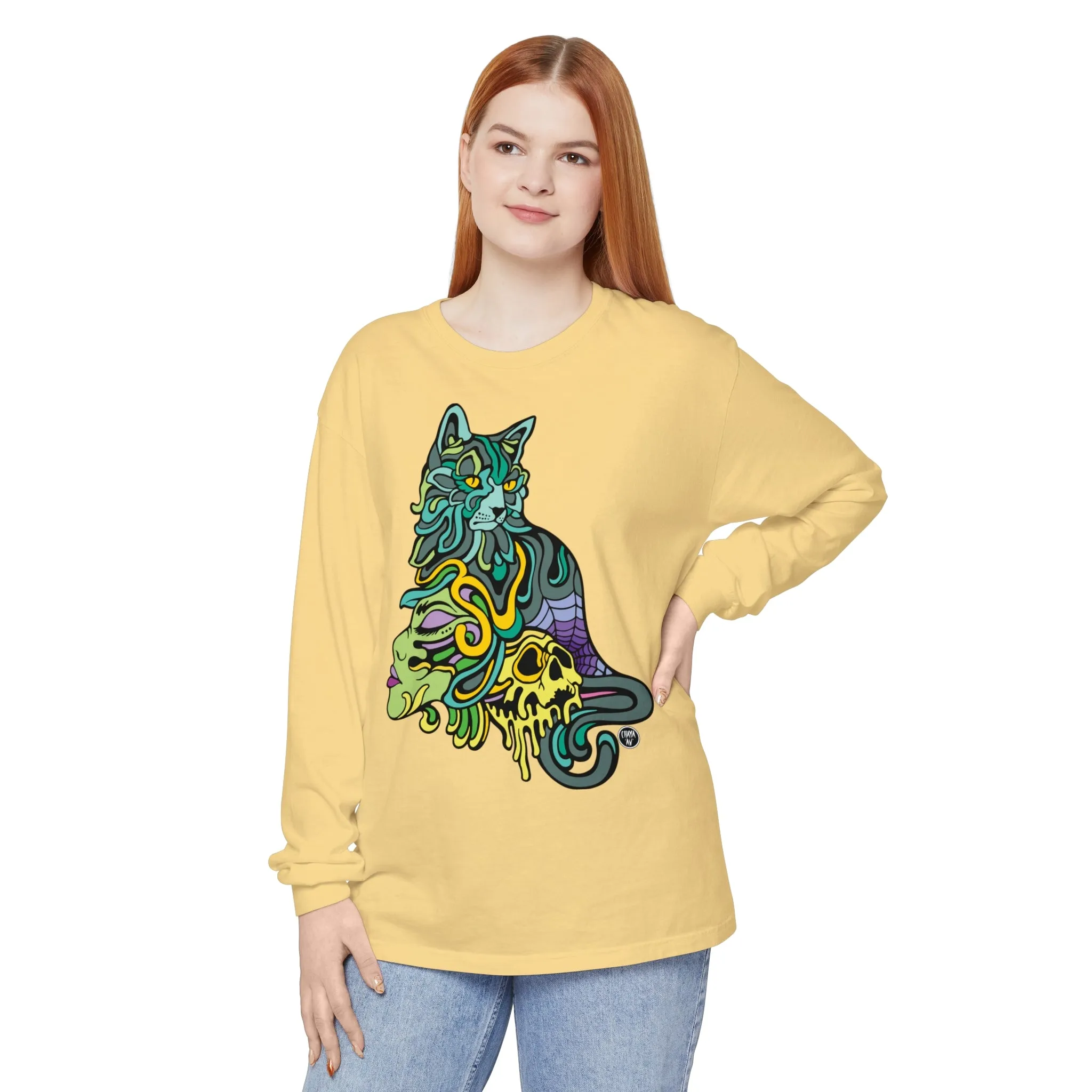 Catwitch (OG) by Chaya Av Unisex Long Sleeve T-Shirt (16 Colors Available)