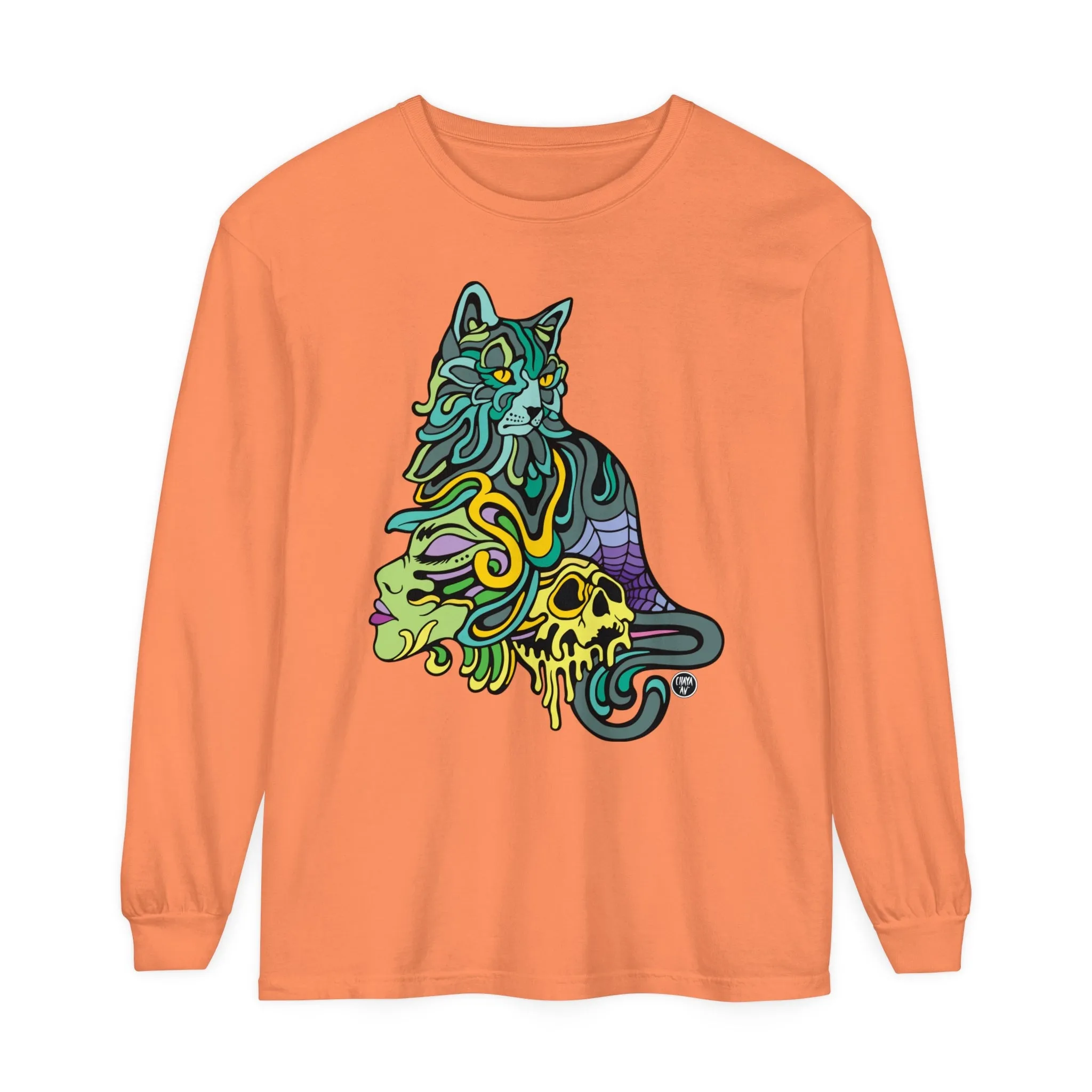 Catwitch (OG) by Chaya Av Unisex Long Sleeve T-Shirt (16 Colors Available)