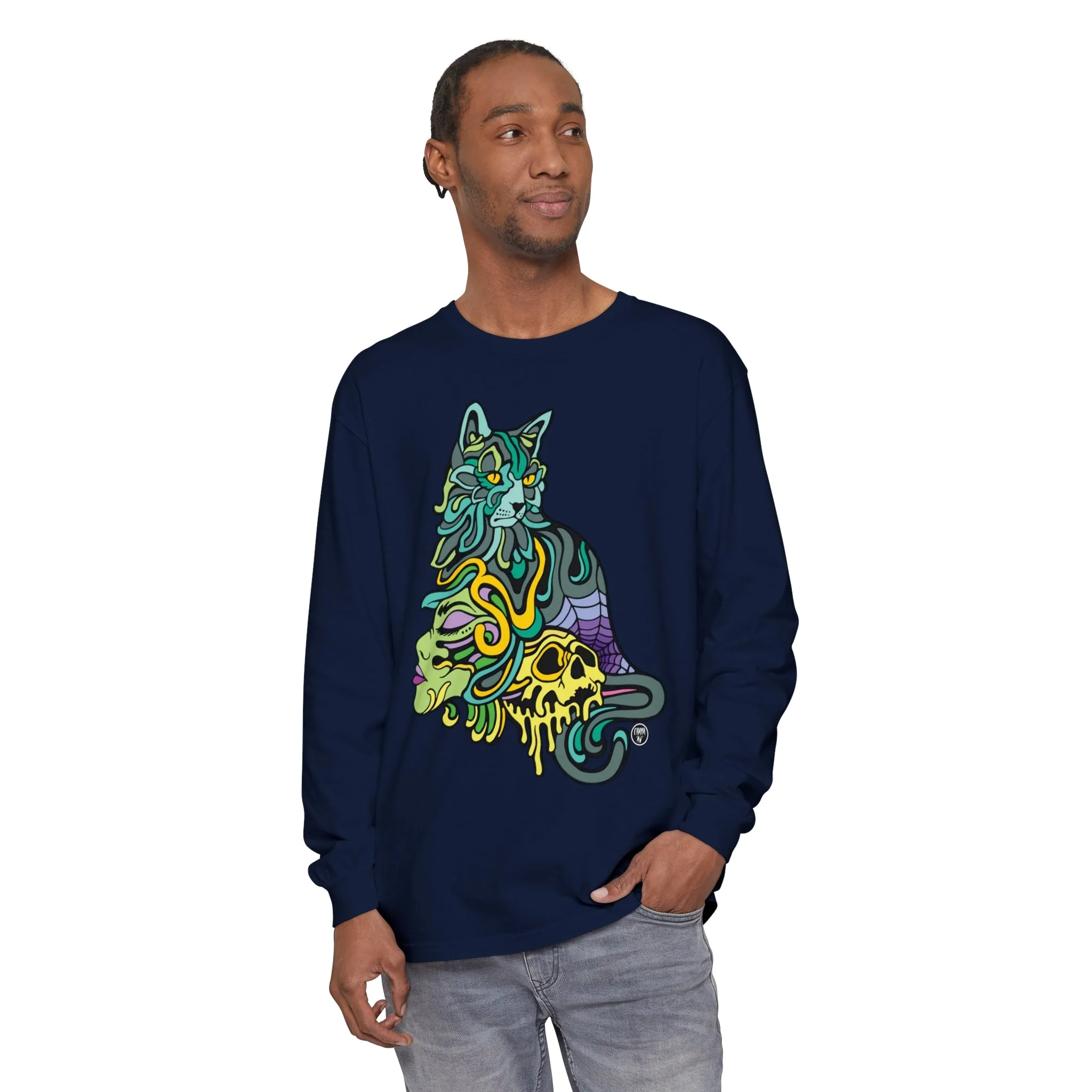 Catwitch (OG) by Chaya Av Unisex Long Sleeve T-Shirt (16 Colors Available)