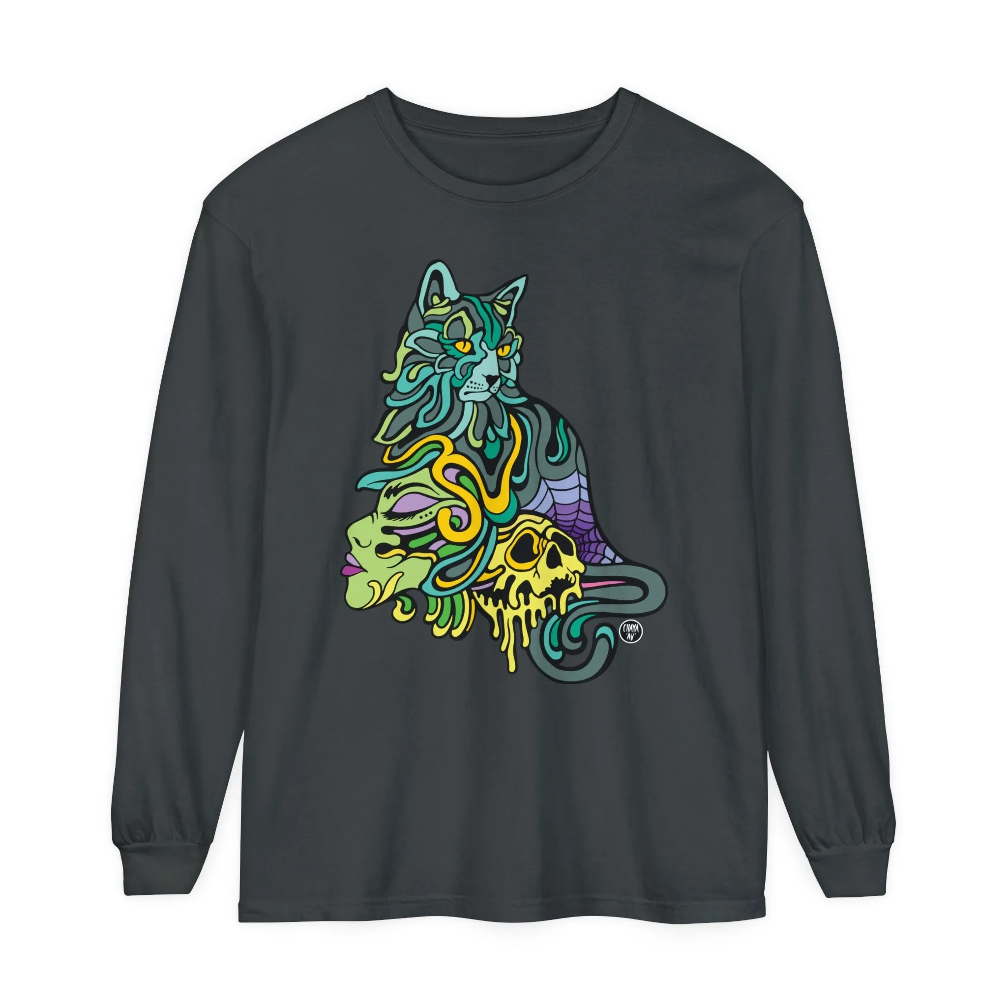 Catwitch (OG) by Chaya Av Unisex Long Sleeve T-Shirt (16 Colors Available)
