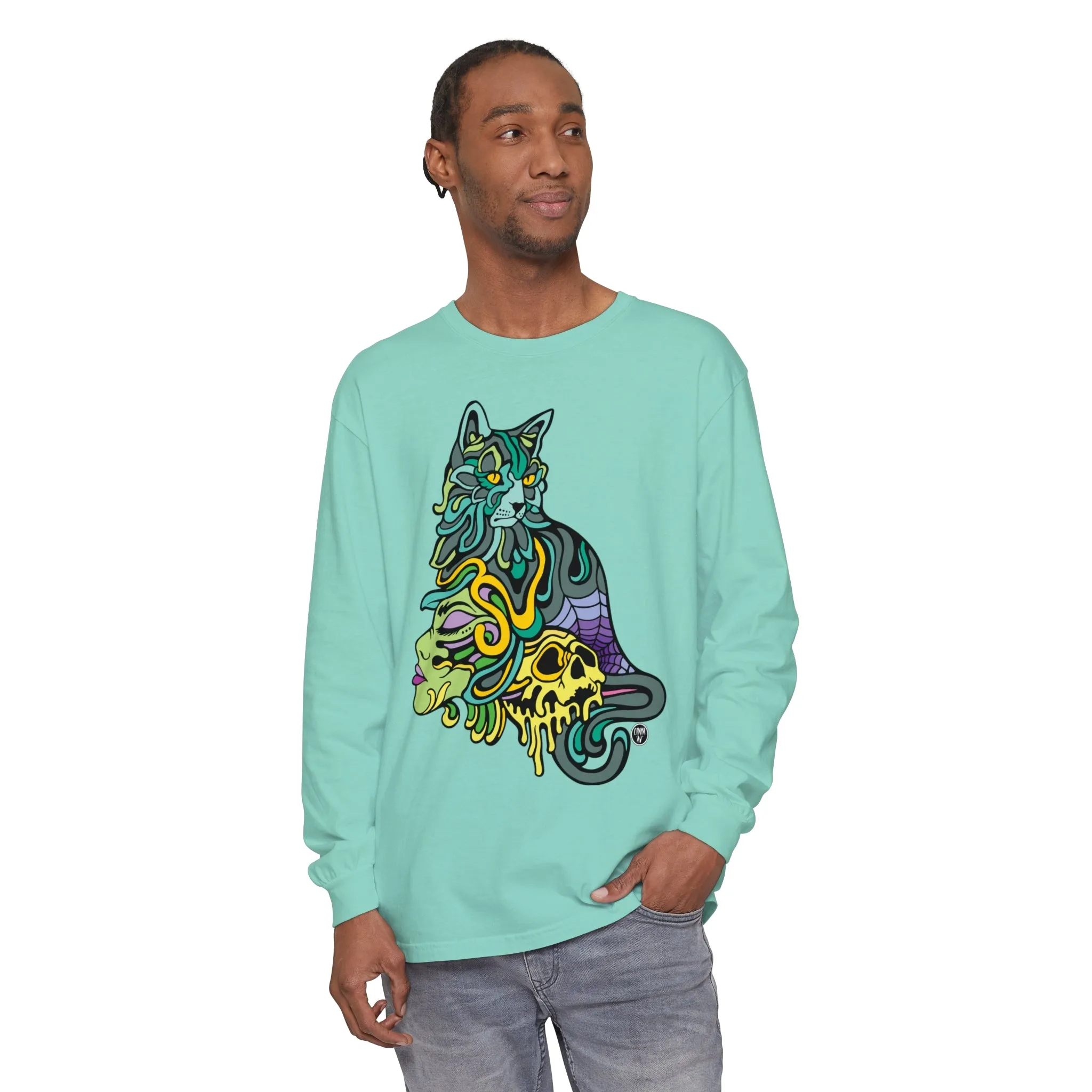 Catwitch (OG) by Chaya Av Unisex Long Sleeve T-Shirt (16 Colors Available)