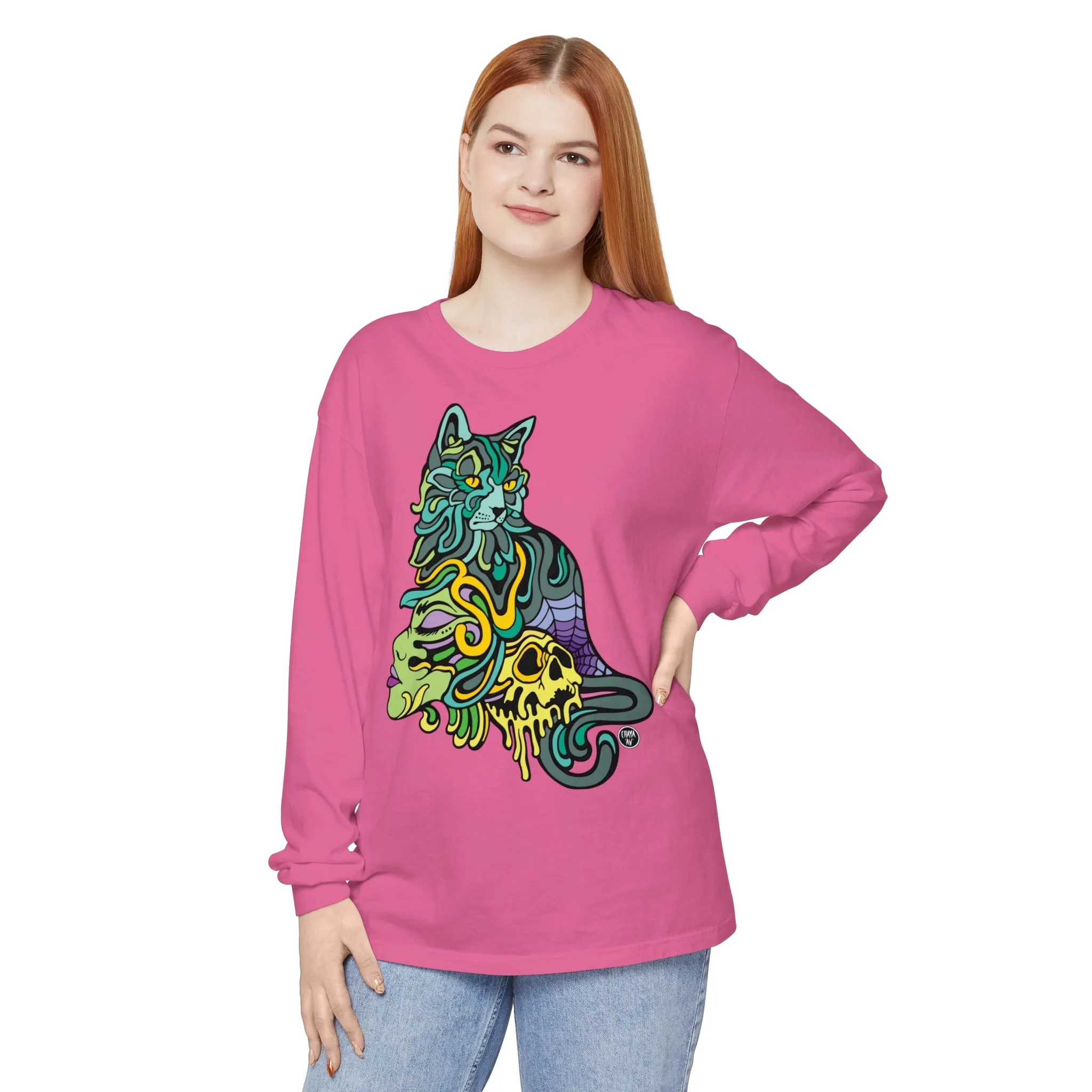 Catwitch (OG) by Chaya Av Unisex Long Sleeve T-Shirt (16 Colors Available)