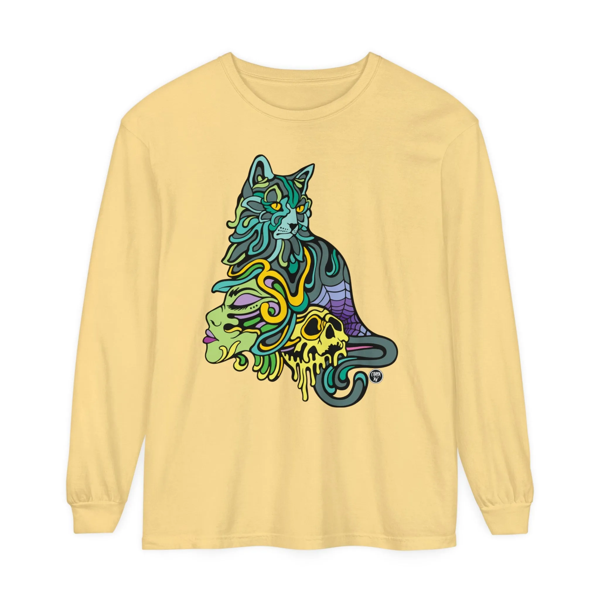 Catwitch (OG) by Chaya Av Unisex Long Sleeve T-Shirt (16 Colors Available)