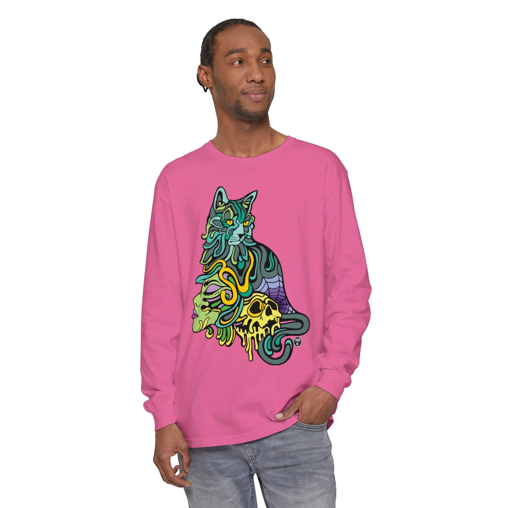 Catwitch (OG) by Chaya Av Unisex Long Sleeve T-Shirt (16 Colors Available)