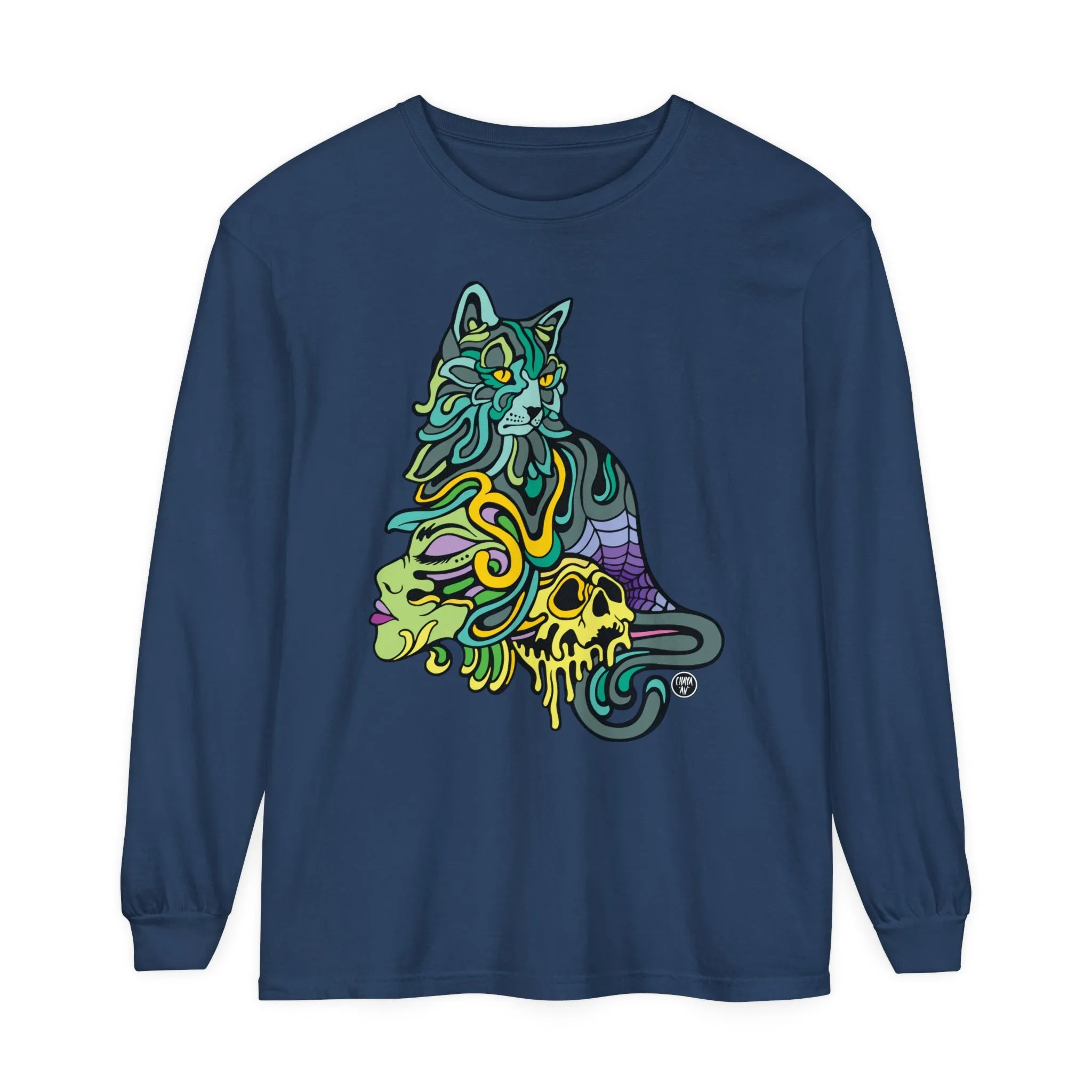 Catwitch (OG) by Chaya Av Unisex Long Sleeve T-Shirt (16 Colors Available)