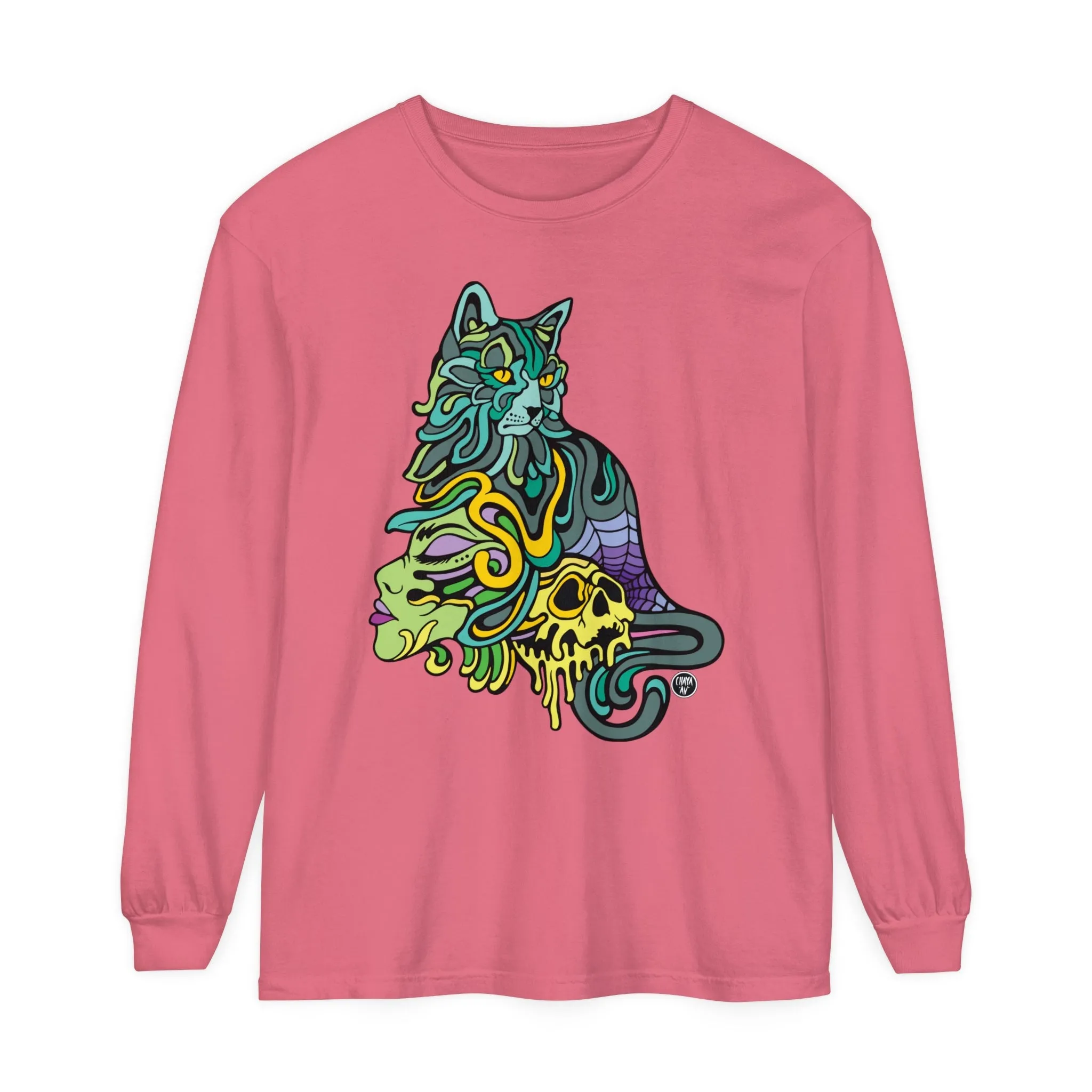 Catwitch (OG) by Chaya Av Unisex Long Sleeve T-Shirt (16 Colors Available)