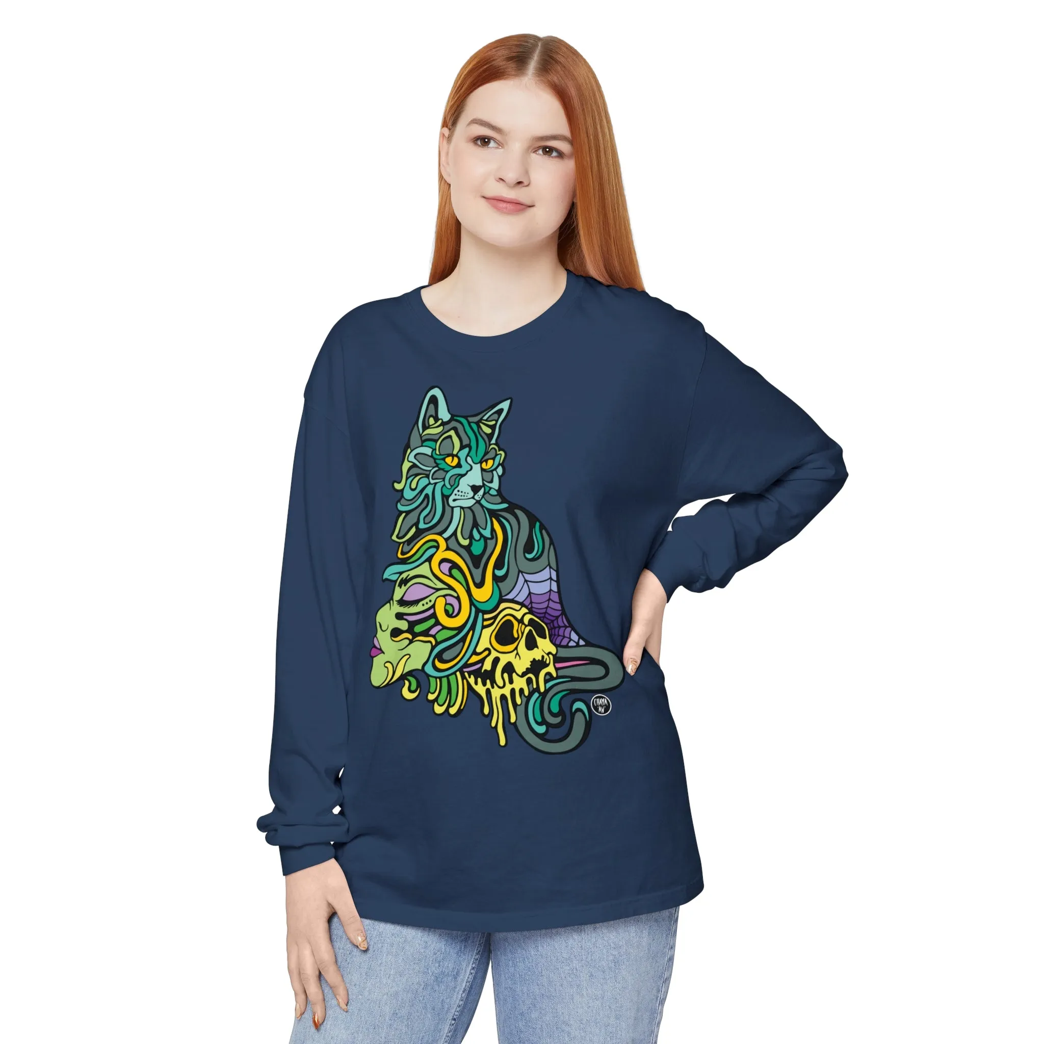 Catwitch (OG) by Chaya Av Unisex Long Sleeve T-Shirt (16 Colors Available)