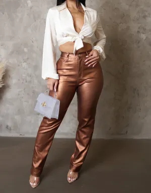 CHRISA PANTS ( Bronze )
