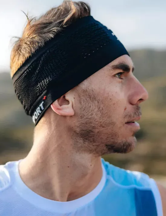 Compressport Unisex's Headband On/Off - Black