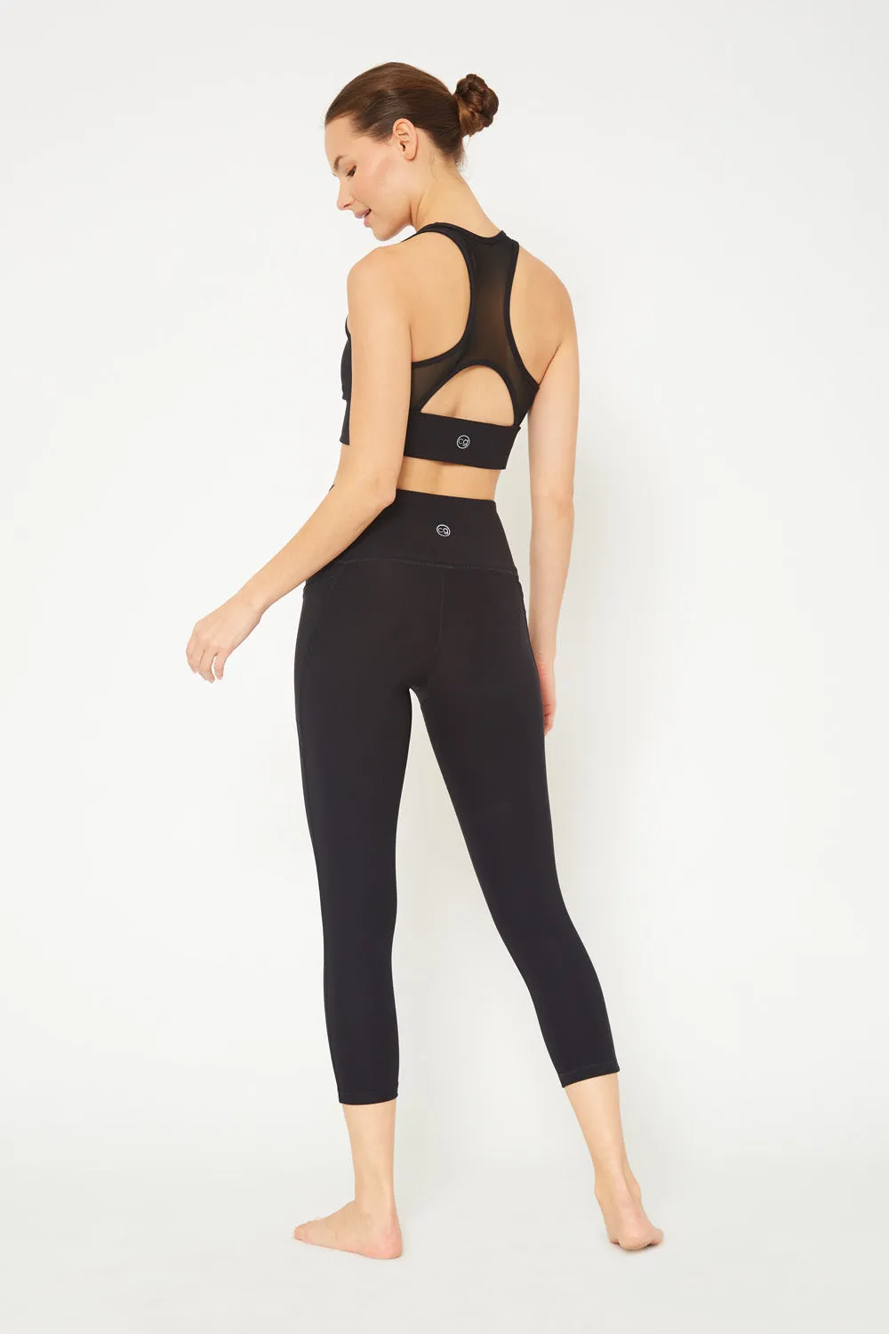 Cover Girl label mid rise 7/8 leggings