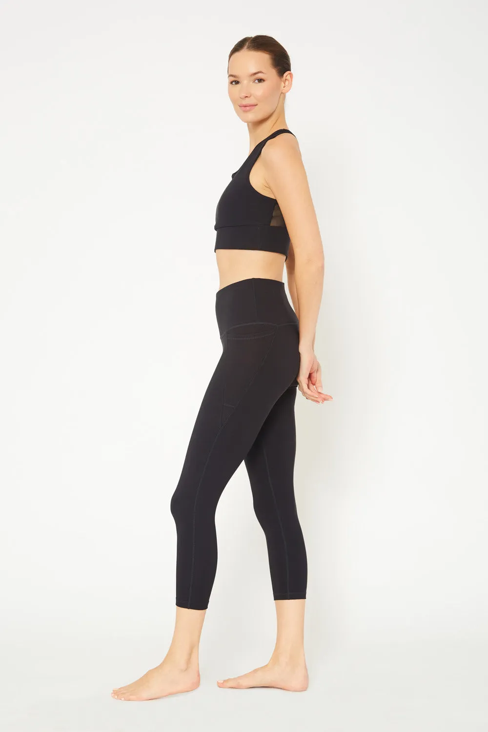 Cover Girl label mid rise 7/8 leggings