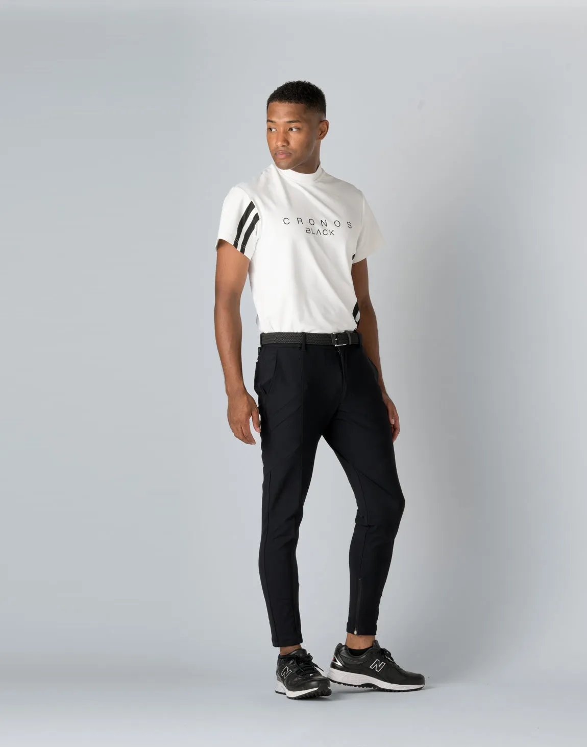 CRONOS BLACK STRETCH PANTS【BLACK×BLACK】
