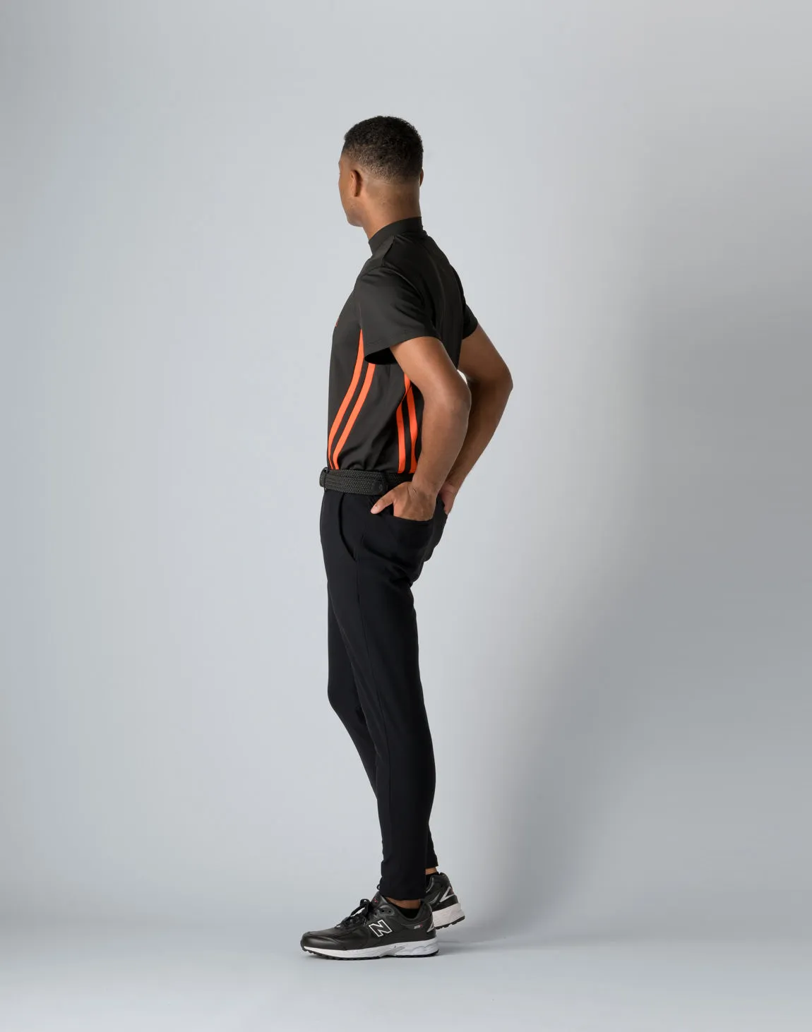 CRONOS BLACK STRETCH PANTS【BLACK×BLACK】