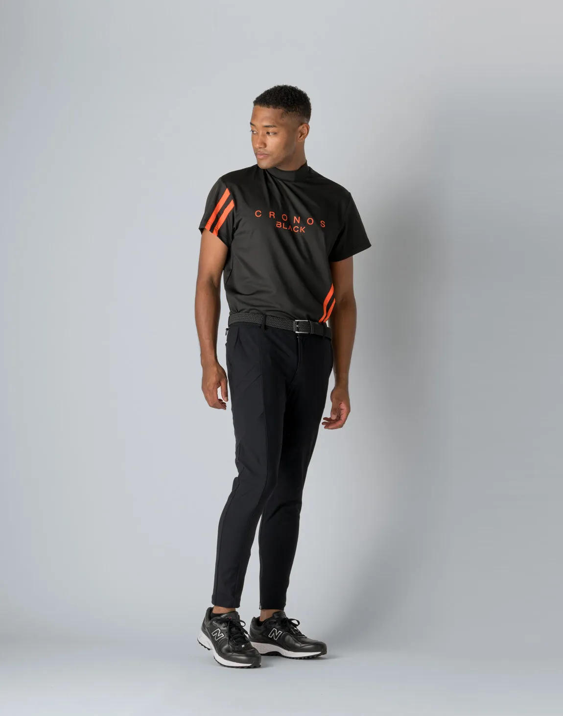 CRONOS BLACK STRETCH PANTS【BLACK×BLACK】