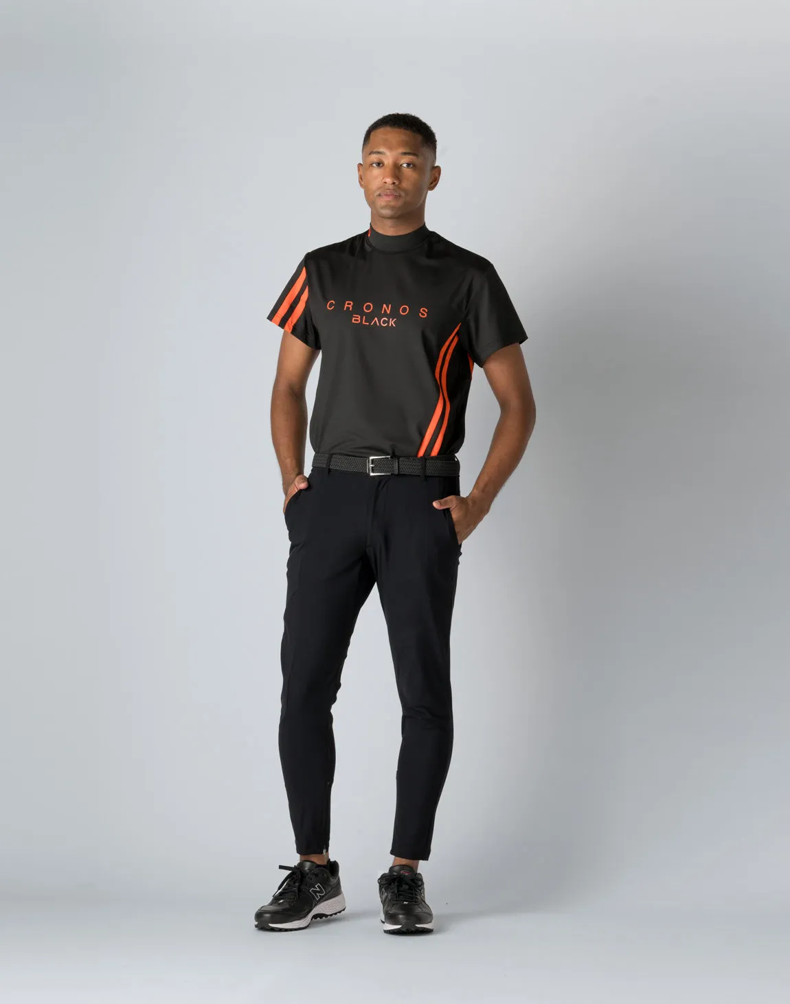 CRONOS BLACK STRETCH PANTS【BLACK×BLACK】