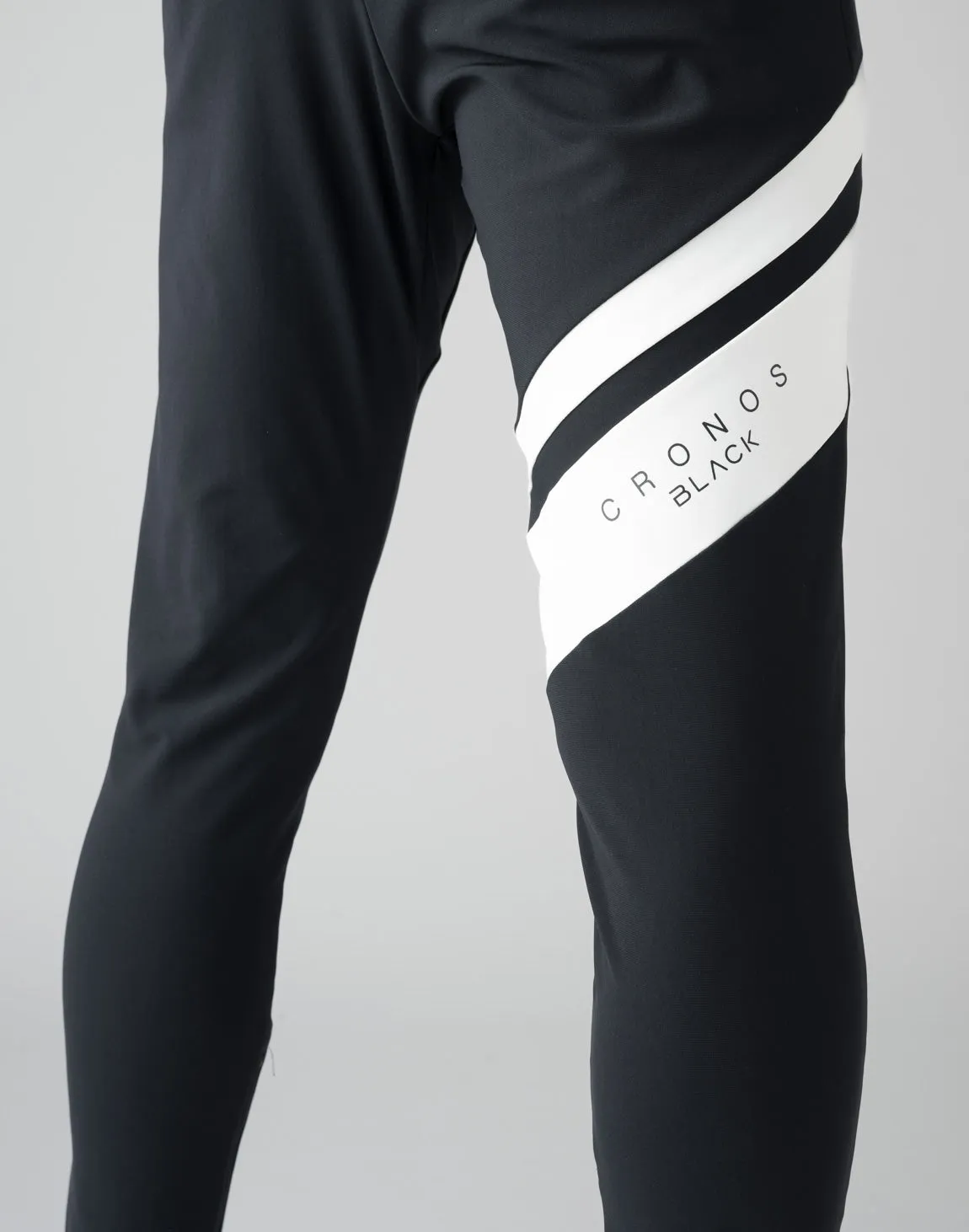 CRONOS BLACK STRETCH PANTS【BLACK×WHITE】