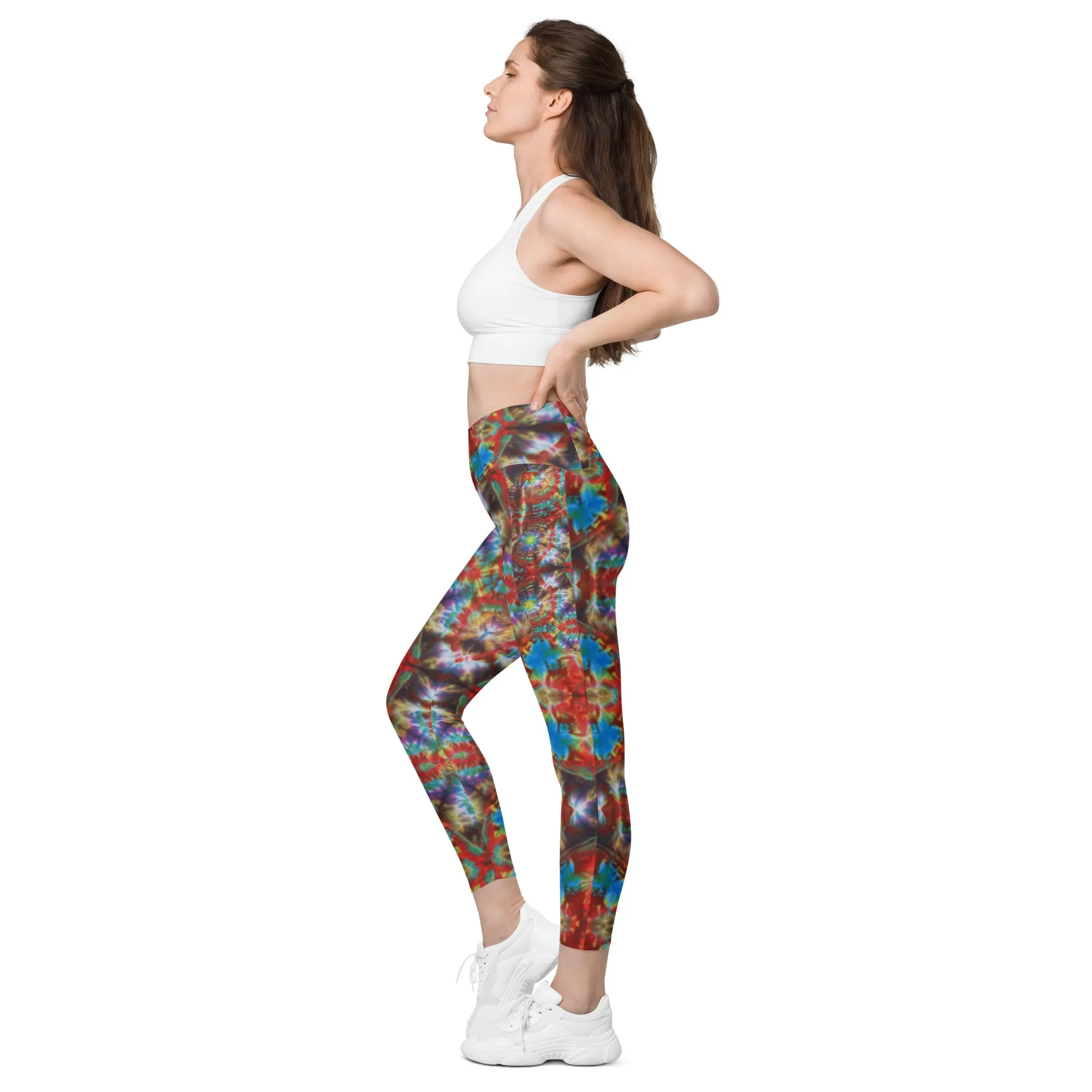 Crossover Leggings With Pockets