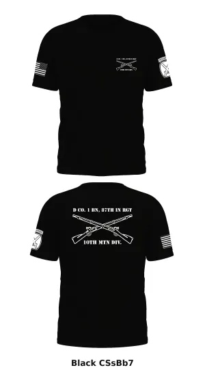 D Co. 1 bn, 87th in rgt, 10th mtn div. Store 1 Core Men's SS Performance Tee - CSsBb7