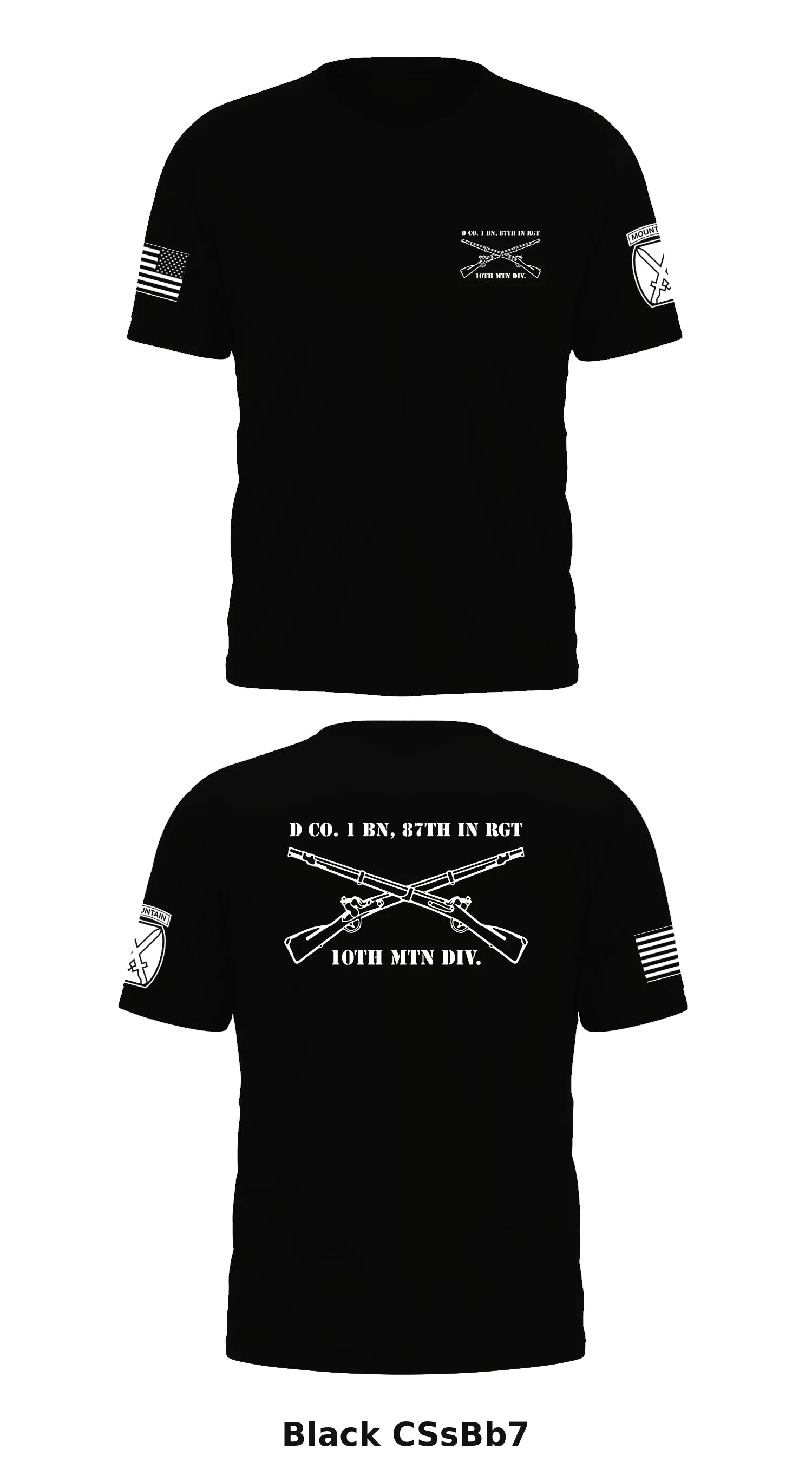 D Co. 1 bn, 87th in rgt, 10th mtn div. Store 1 Core Men's SS Performance Tee - CSsBb7