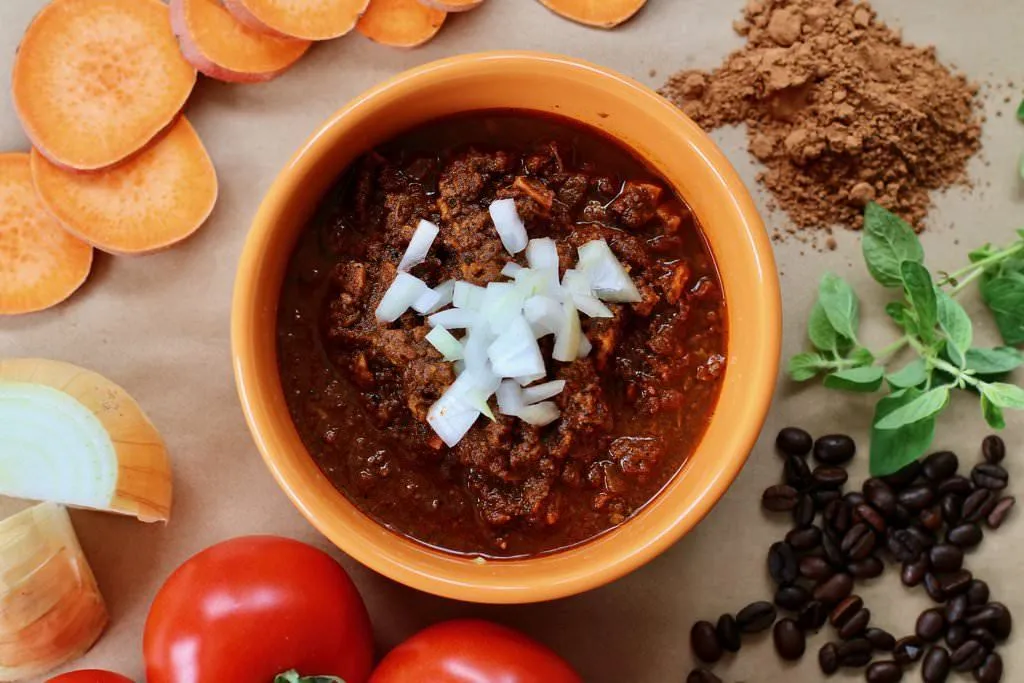Dark Chocolate Chili with Grass Fed Bison