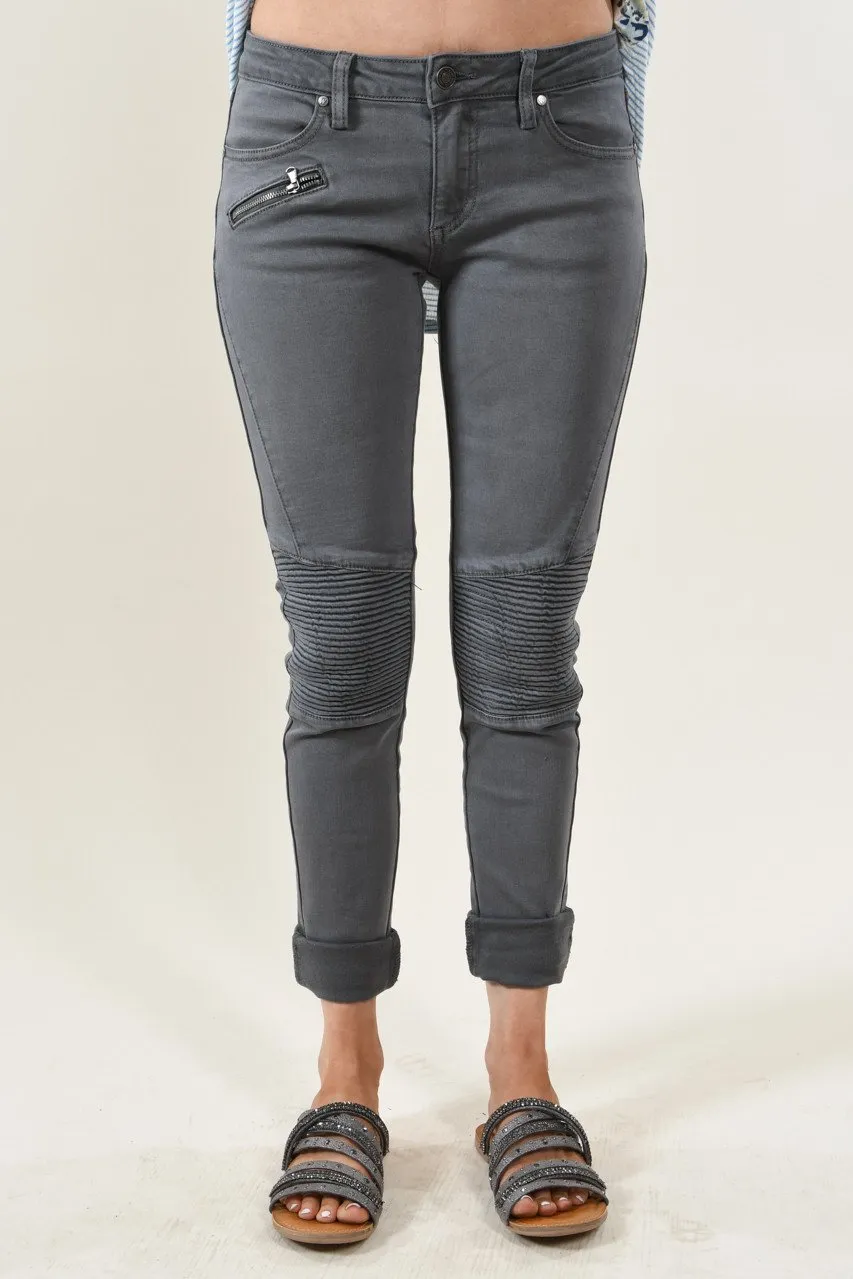 Dark Grey Moto Pants