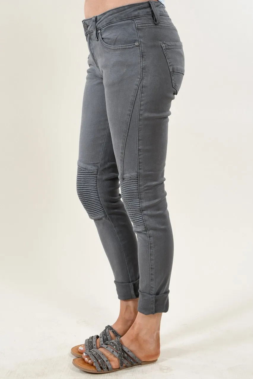 Dark Grey Moto Pants