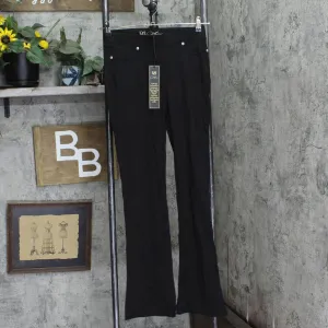 DG2 Womens Pull-On Stretch Ponte Boot-Cut Pant. 708528 708528 Black XS