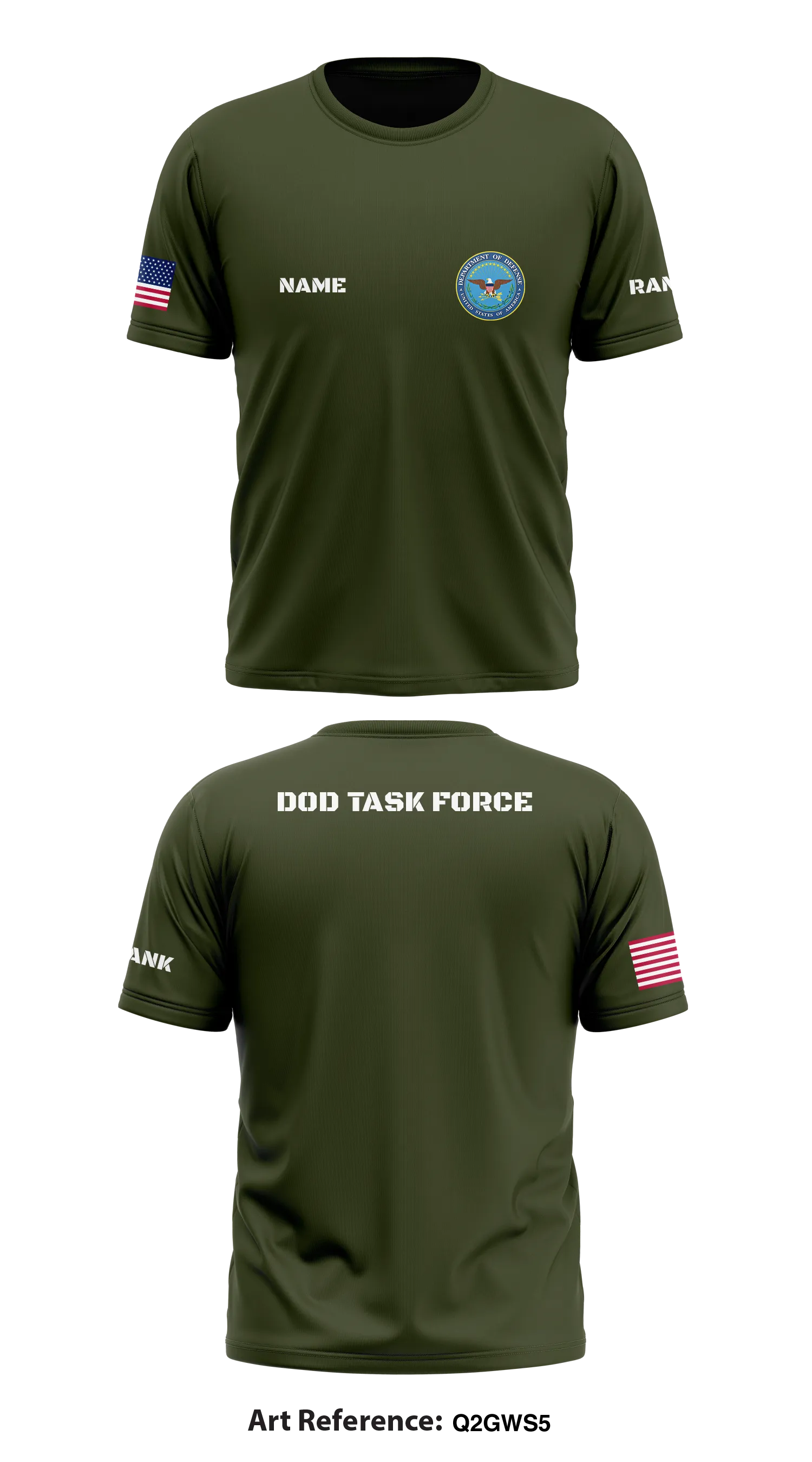 DOD Task Force Store 1 Core Men's SS Performance Tee - Q2GWs5