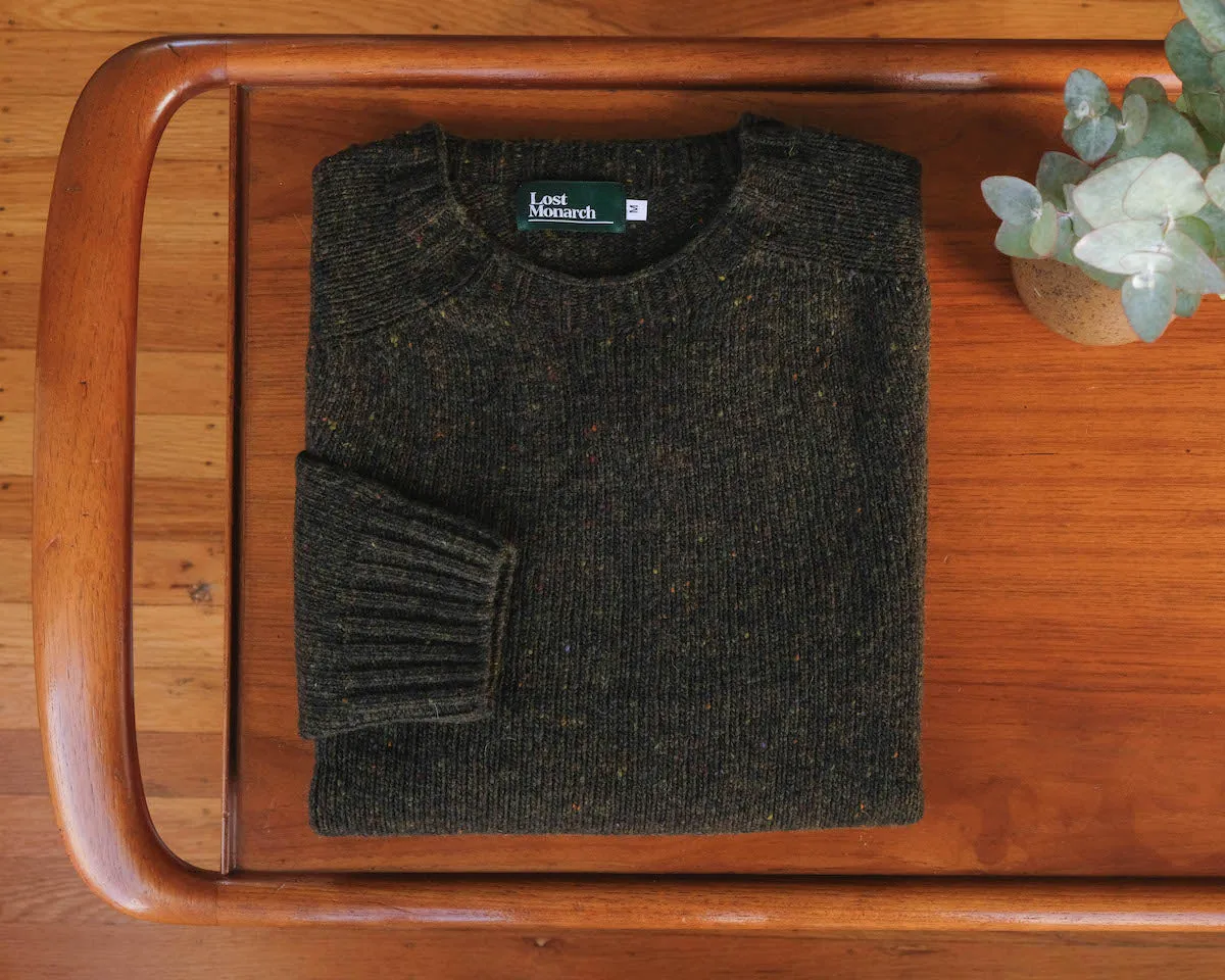 Donegal Sweater in Moss
