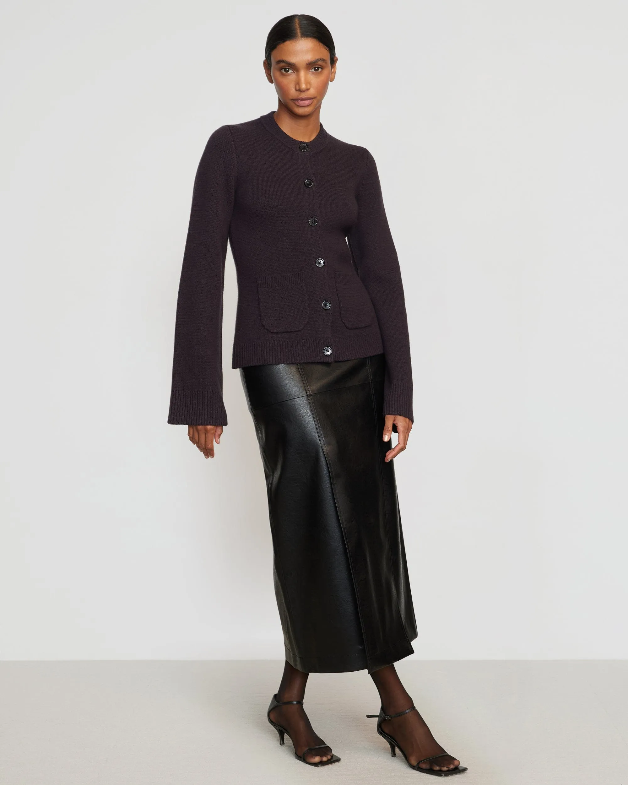 Eames Organic Cotton-Wool Button Cardigan