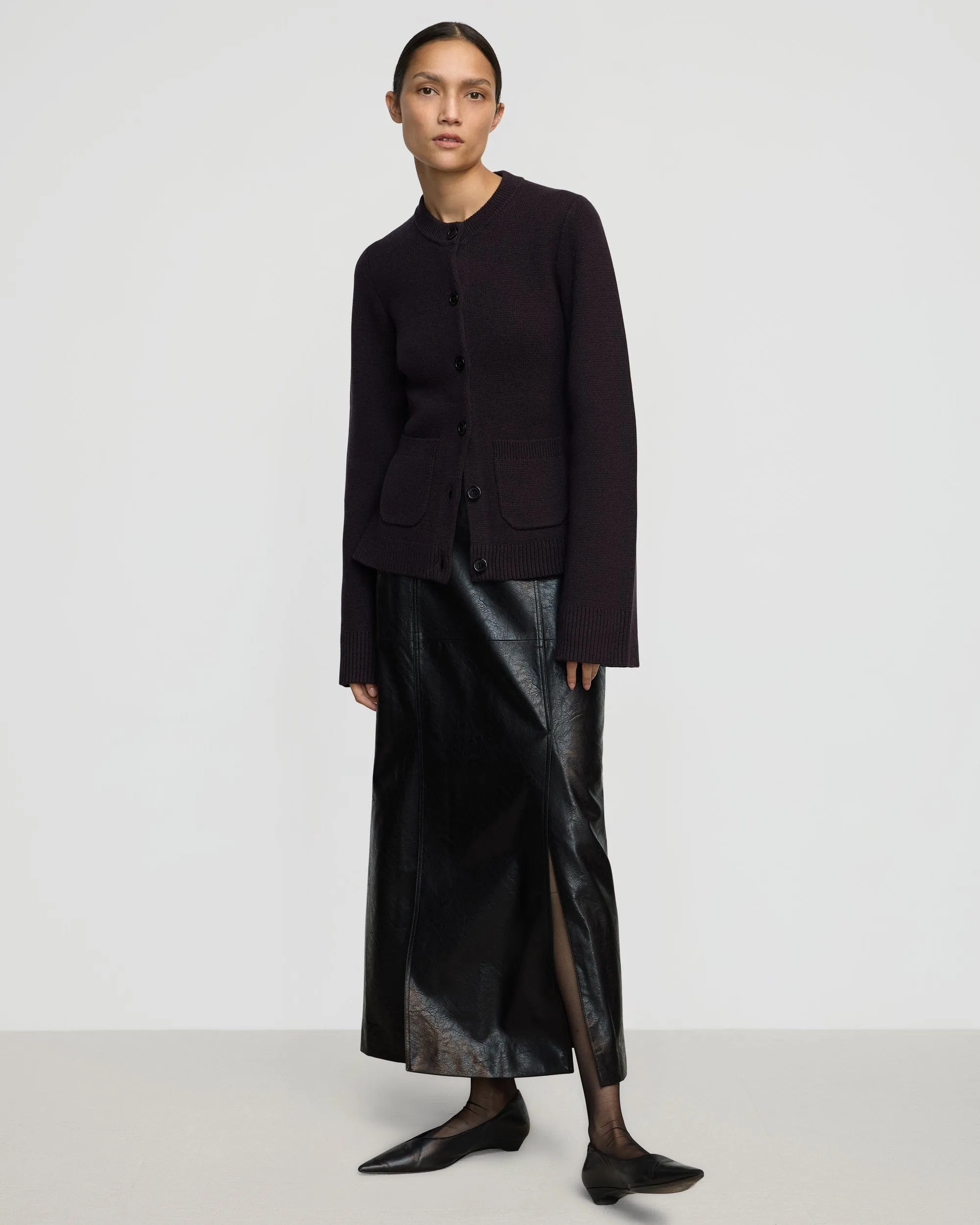 Eames Organic Cotton-Wool Button Cardigan
