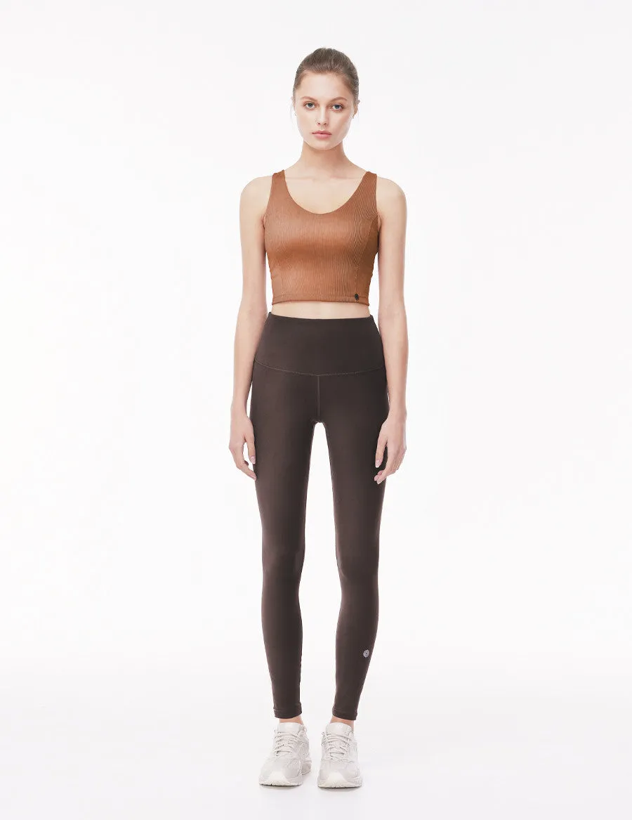 easyoga LA-VEDA Shape Up Pants2 - C1 Brown