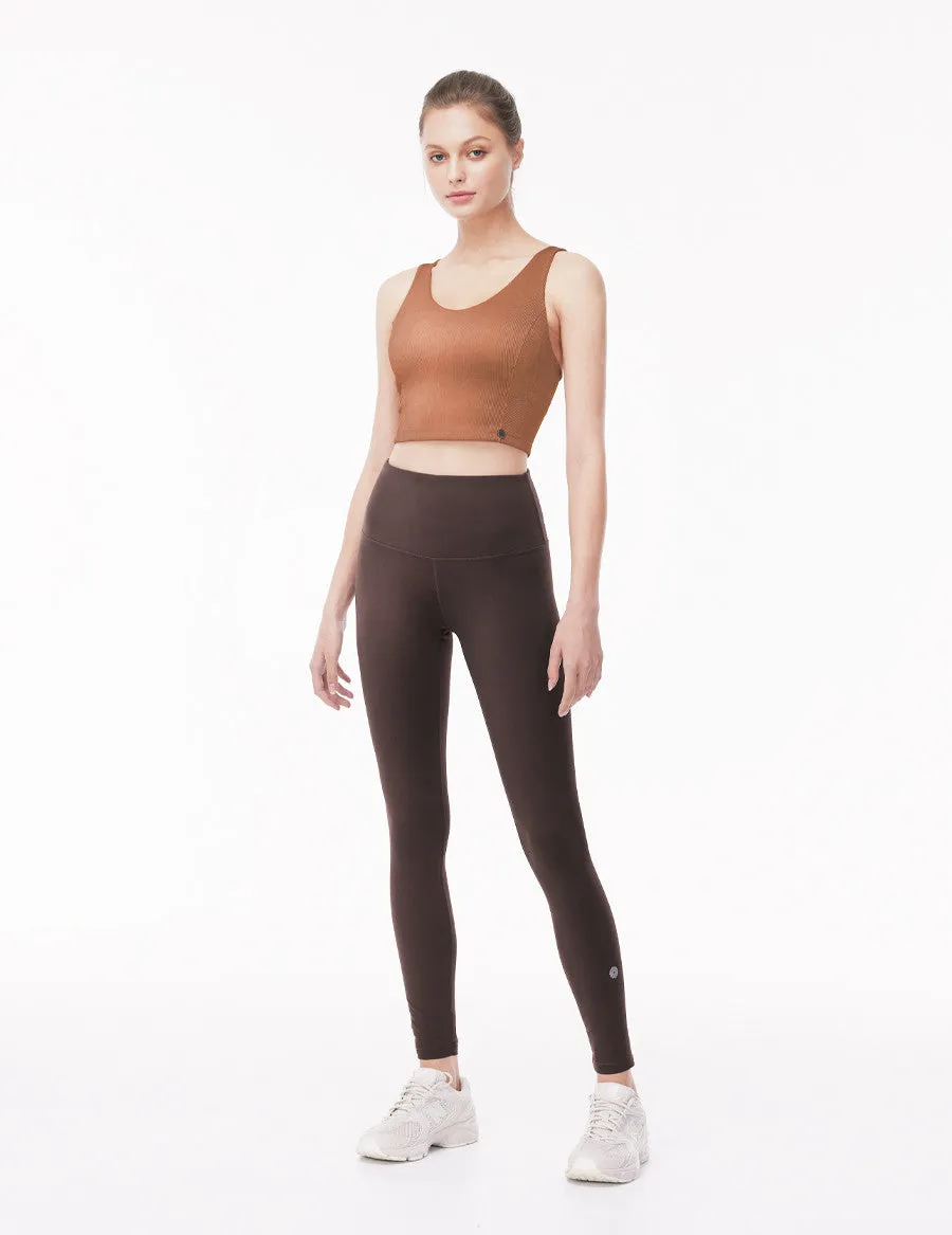 easyoga LA-VEDA Shape Up Pants2 - C1 Brown