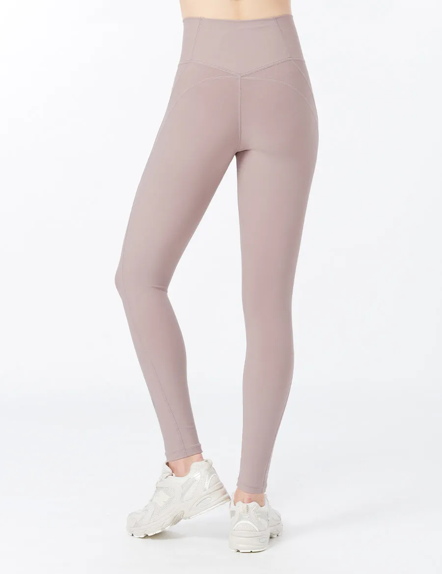 easyoga LESPIRO Butterfly Core Leggings - C9 Light Brown
