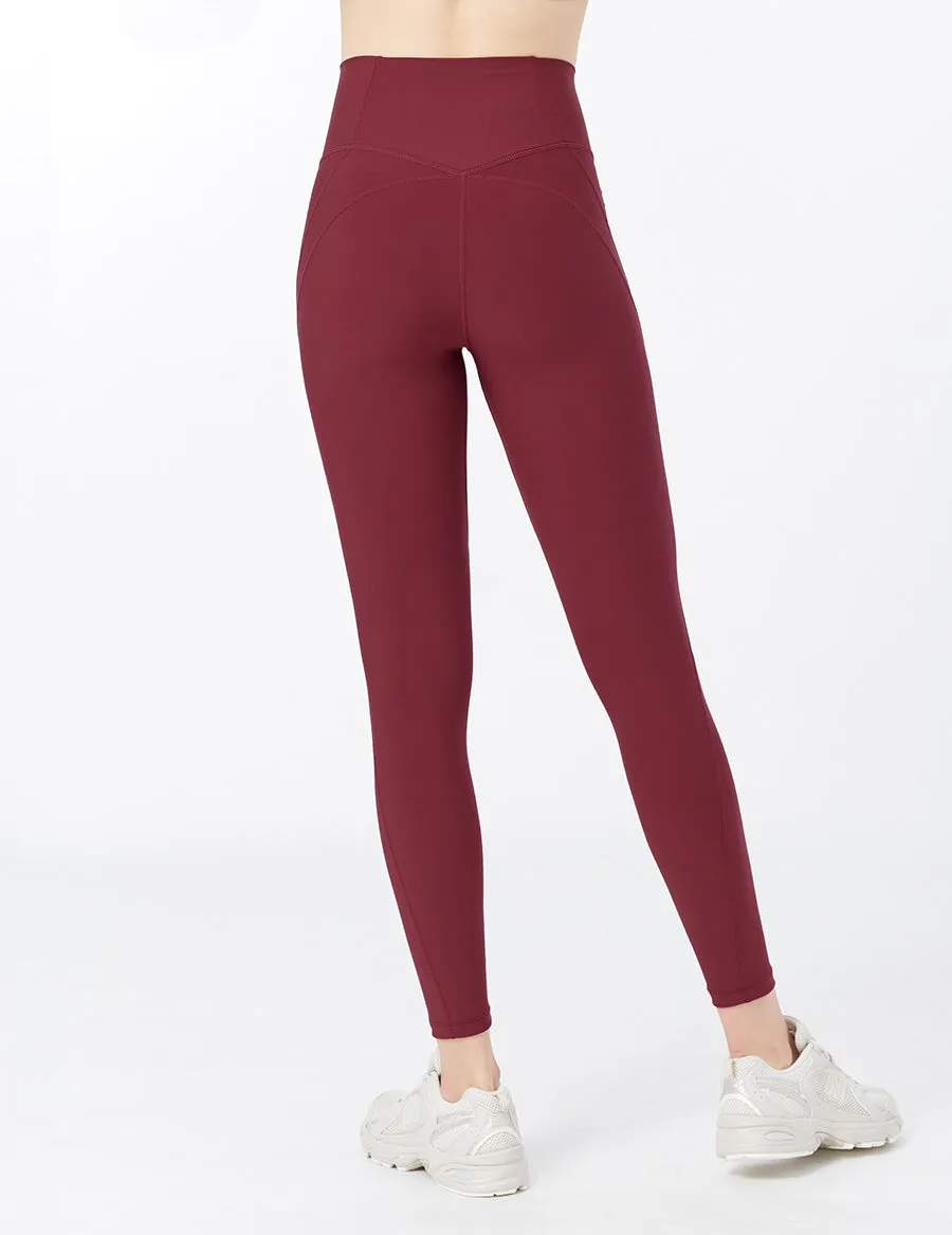 easyoga LESPIRO Butterfly Core Leggings - R5 Wine Red