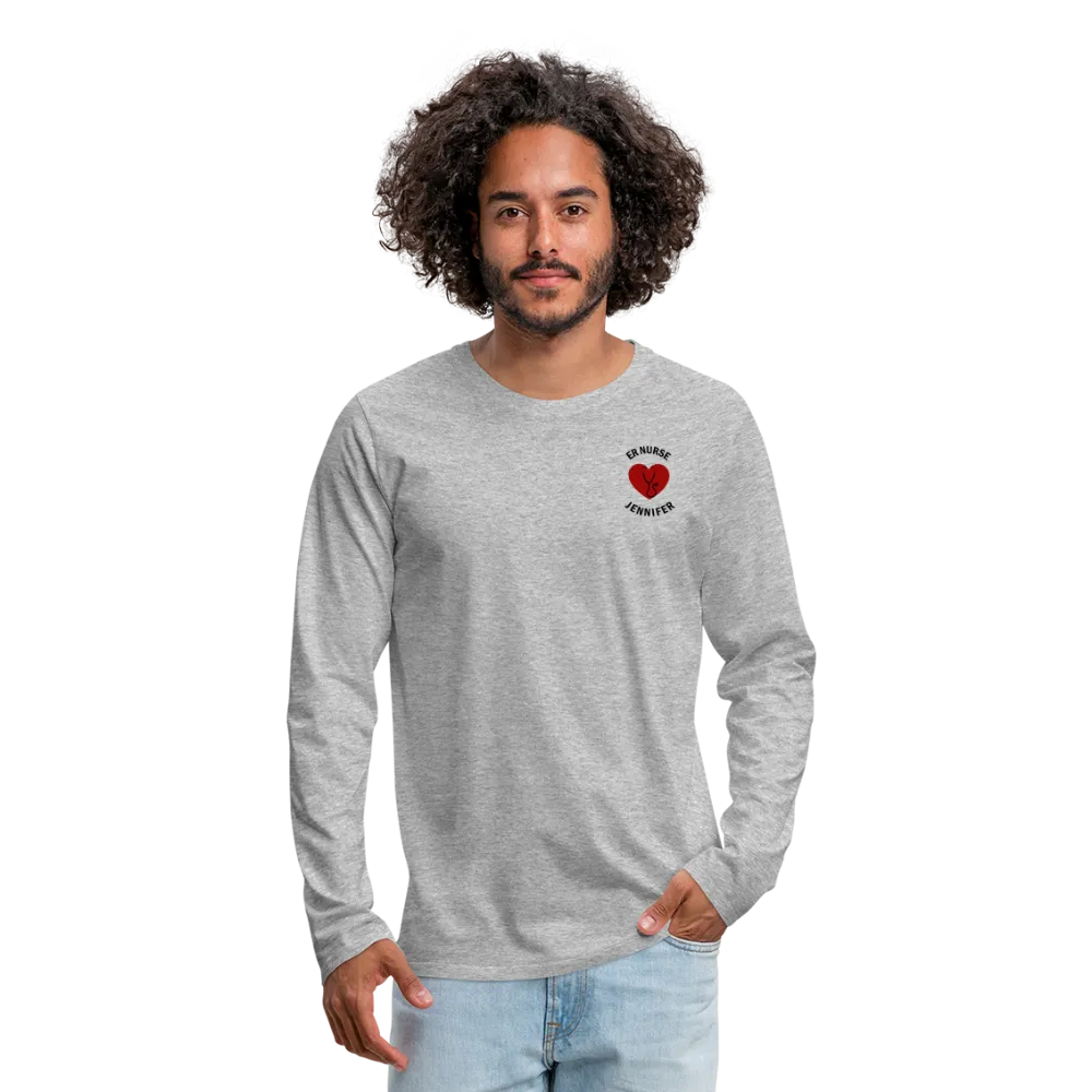 ER Nurse Flag Men's Premium Long Sleeve T-Shirt (CK6101)