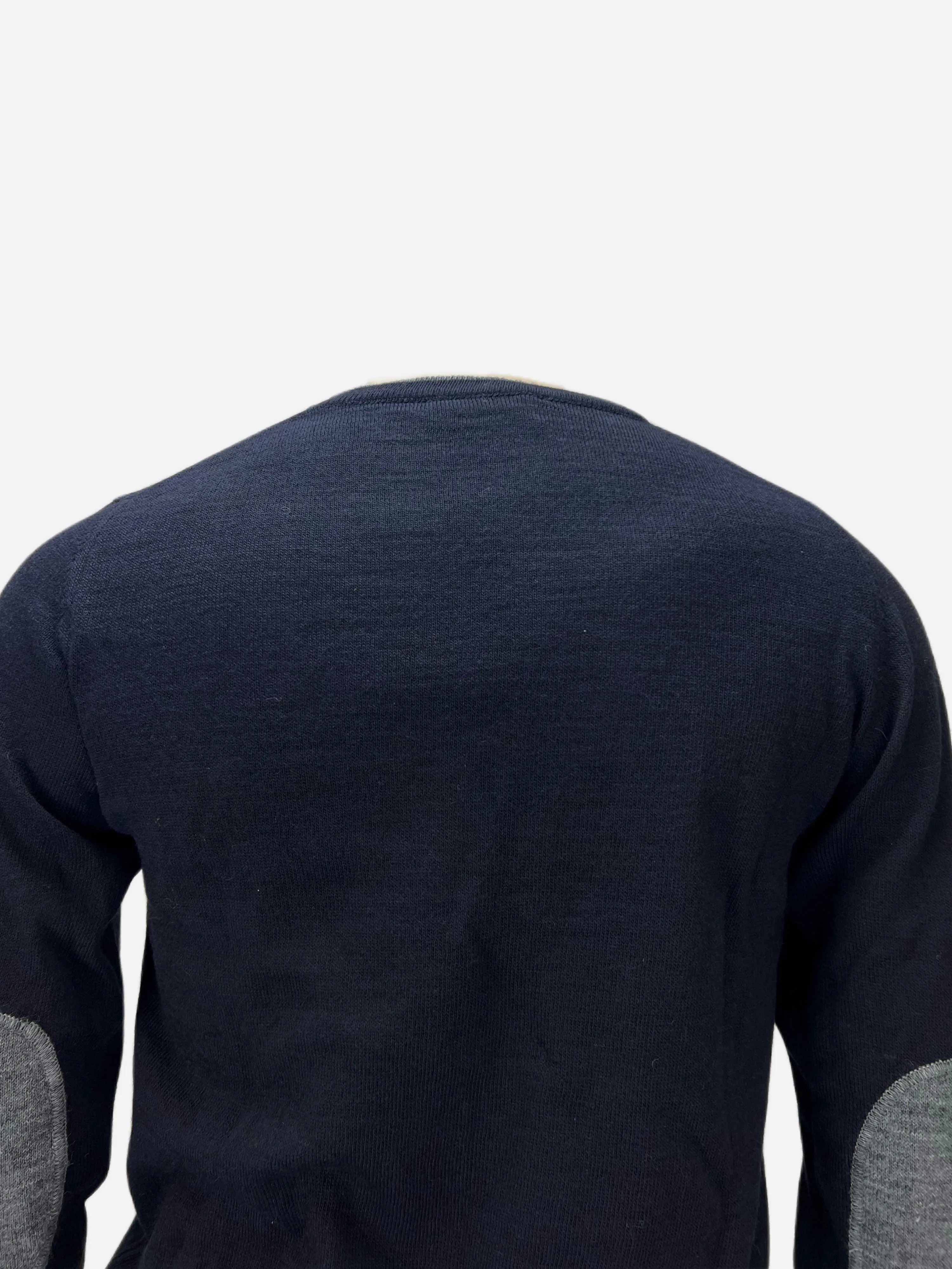 EREDI DEL DUCA Men's Navy Long Sleeve Pullover Sz S NWT