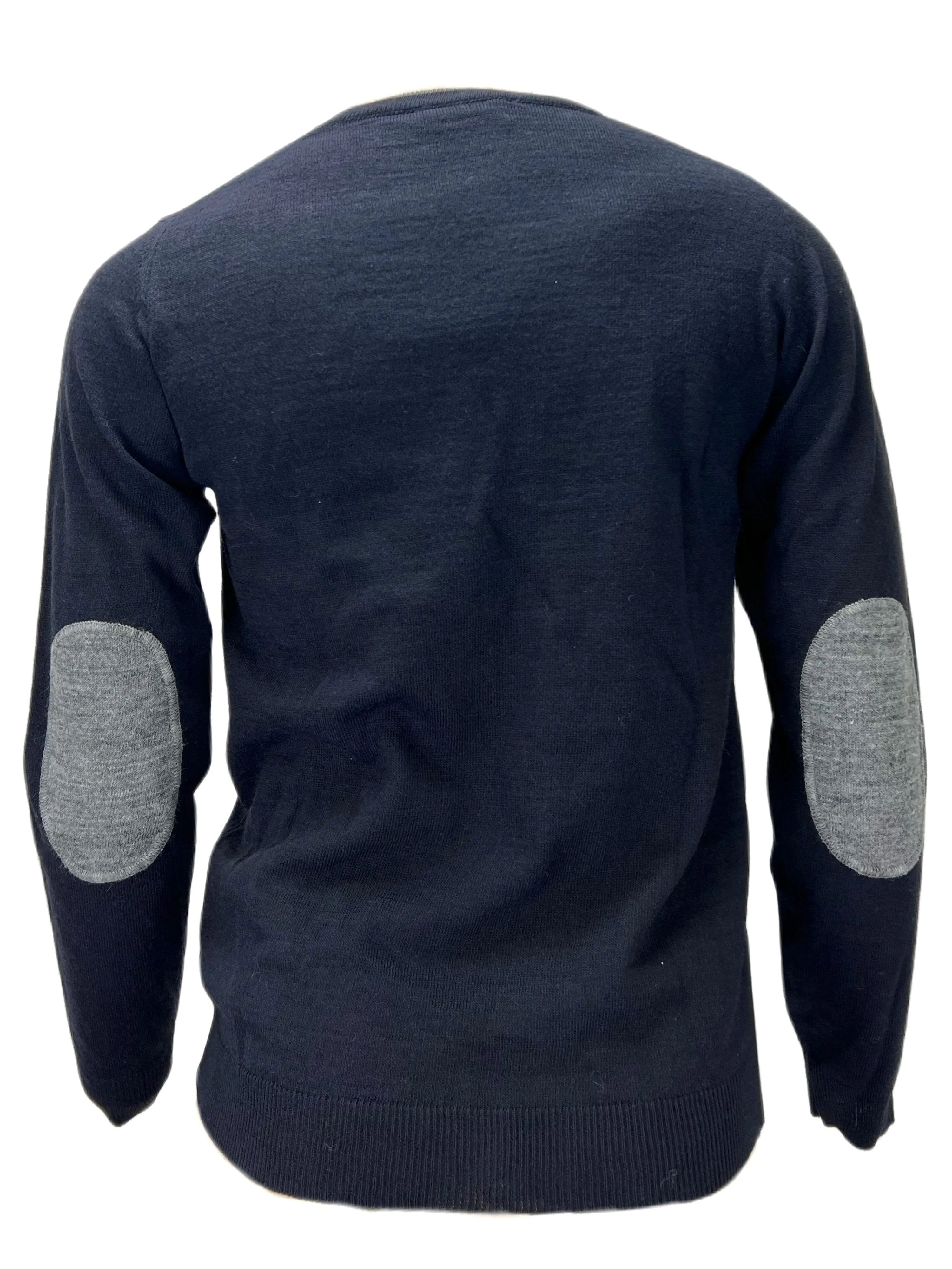EREDI DEL DUCA Men's Navy Long Sleeve Pullover Sz S NWT