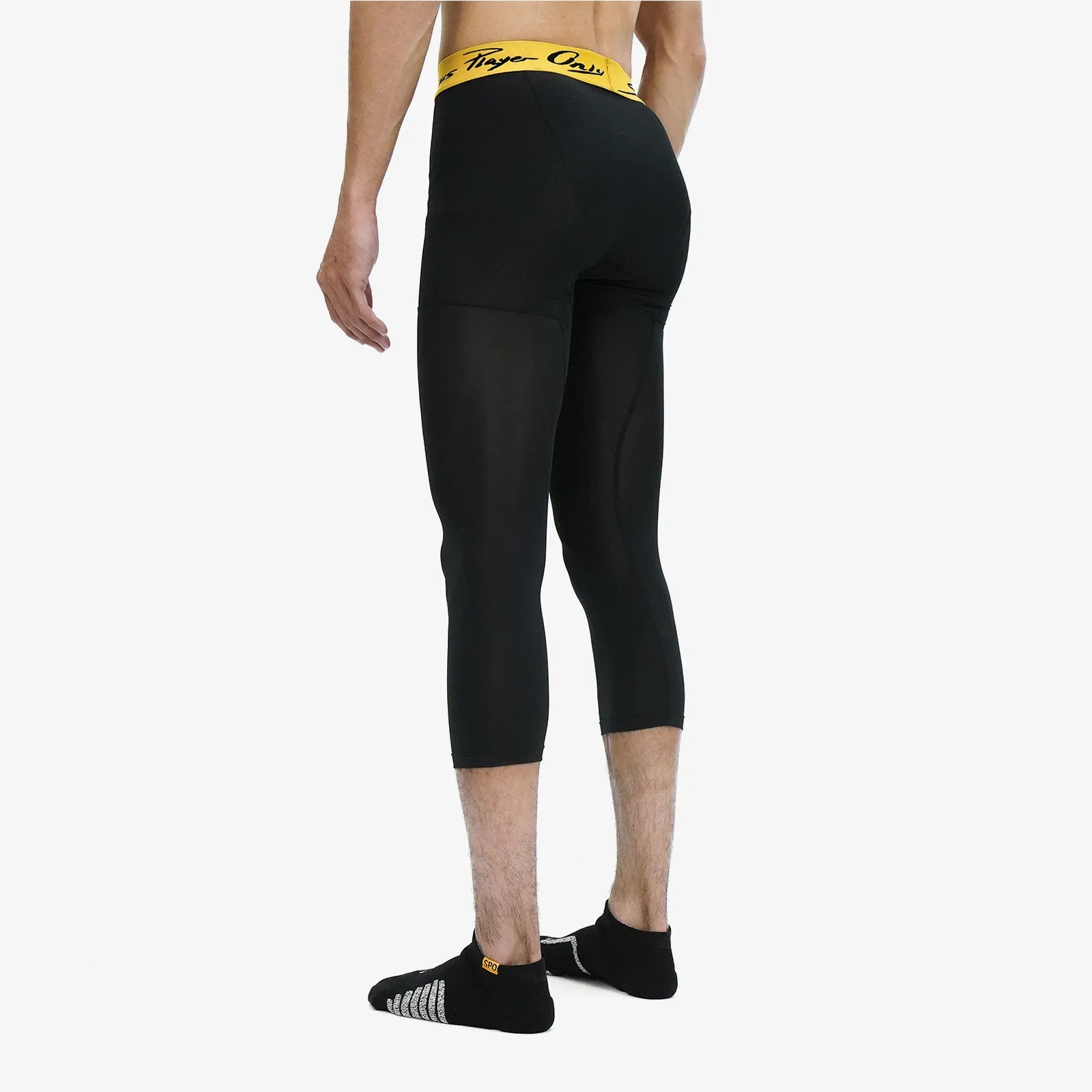 Essential Cropped Compression Leggings - Black