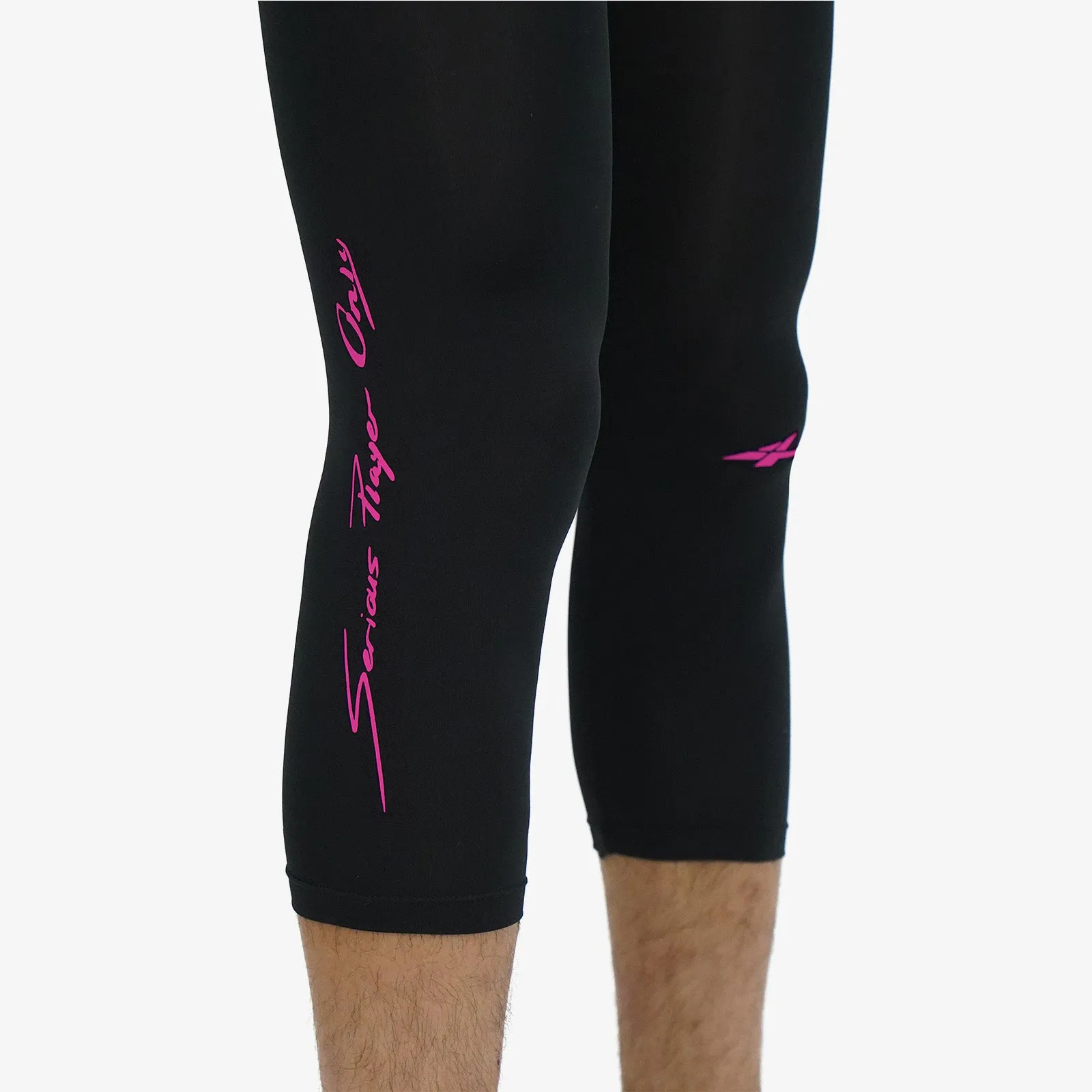 Essential Cropped Compression Leggings - Black